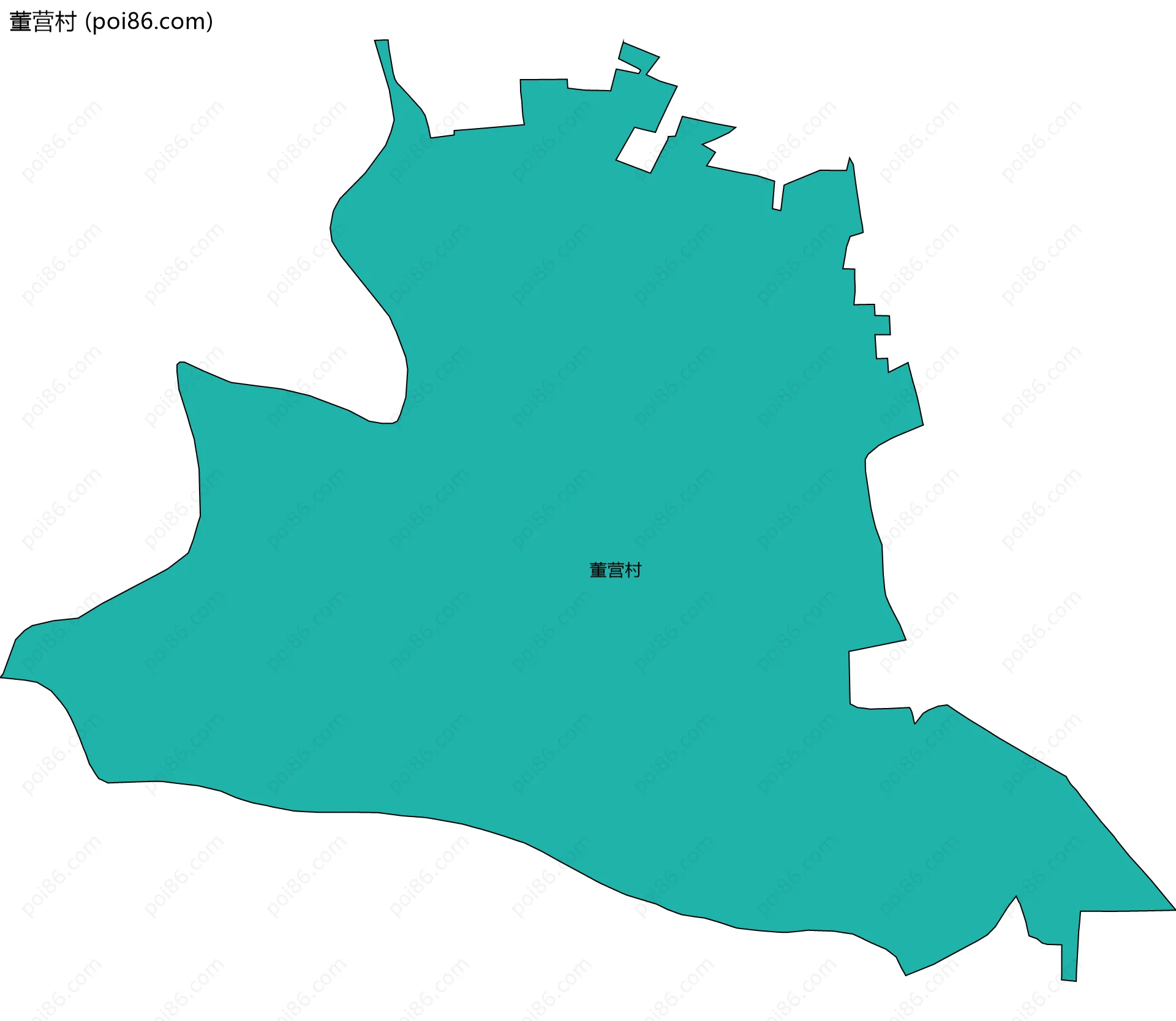 董营村边界地图