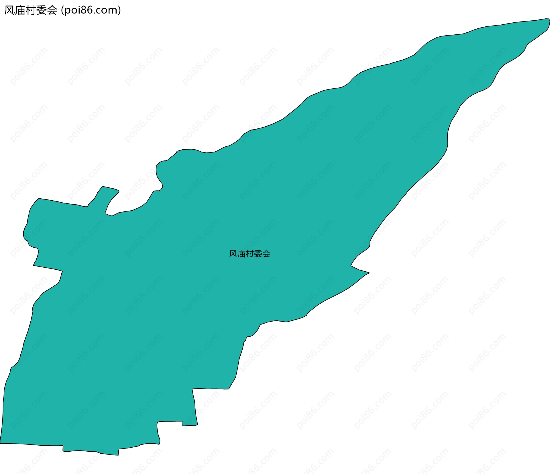 风庙村委会边界地图