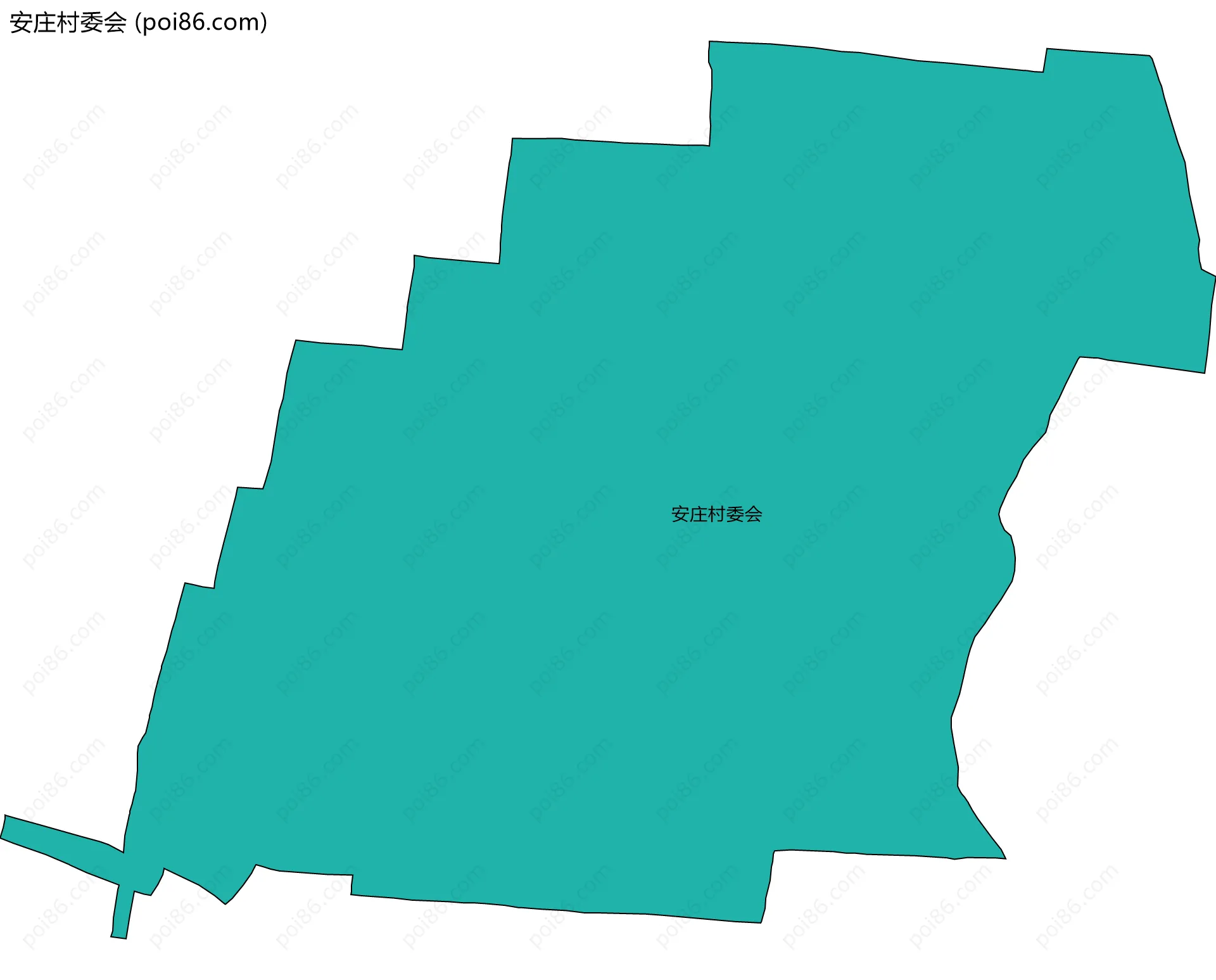安庄村委会边界地图