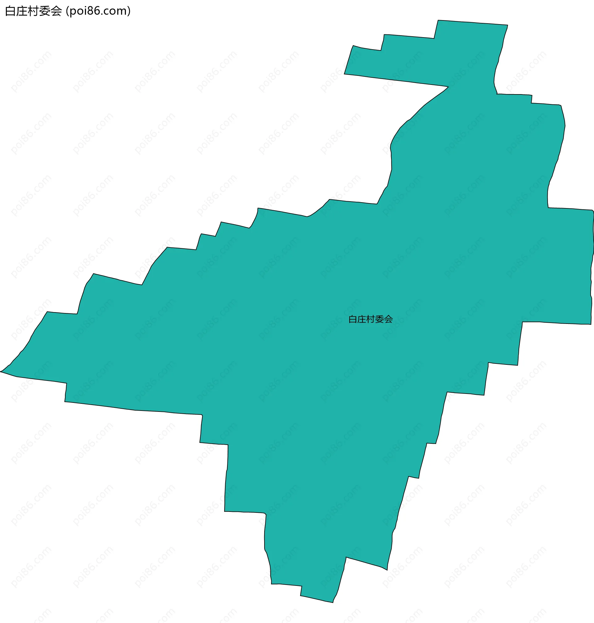 白庄村委会边界地图