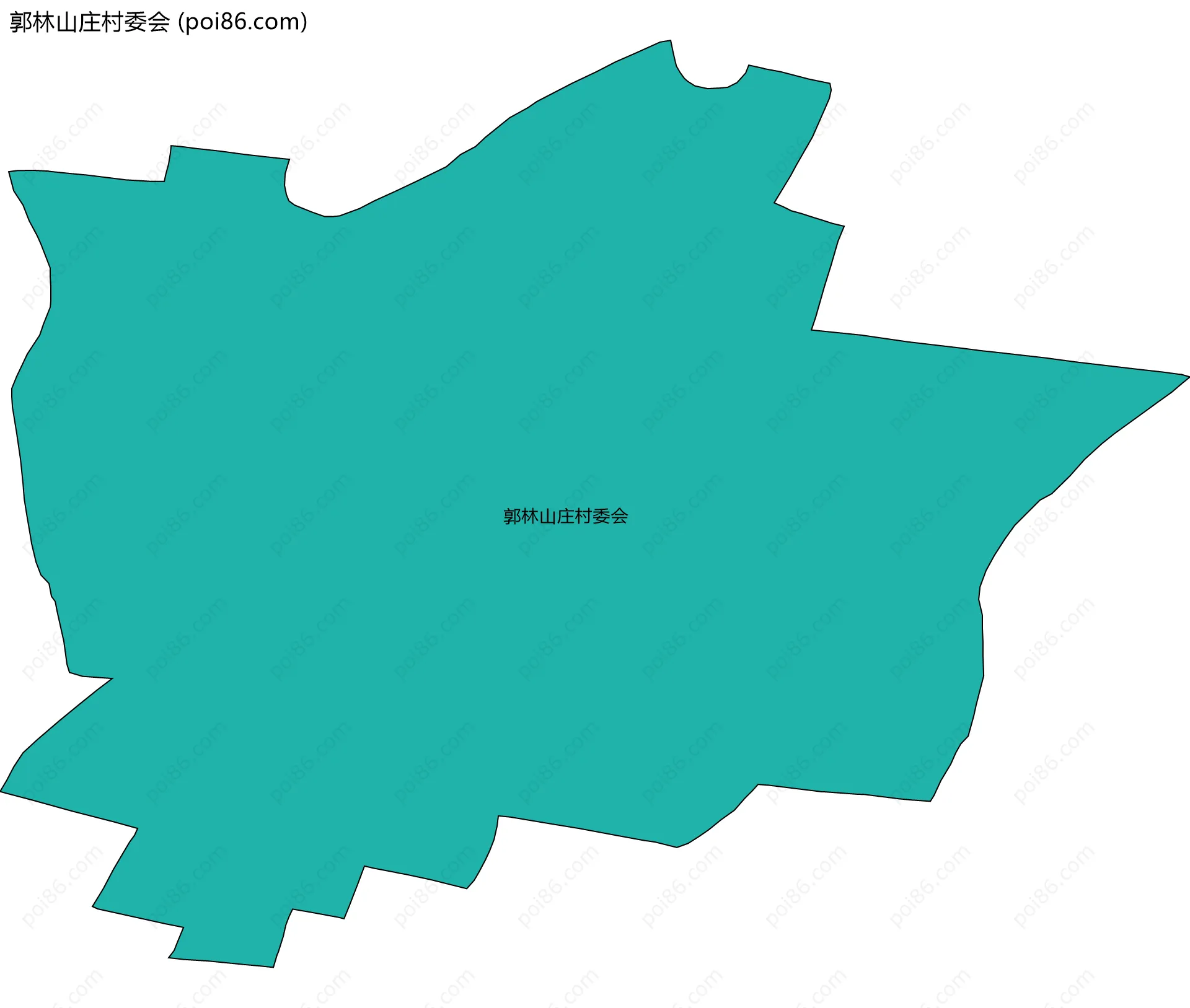 郭林山庄村委会边界地图