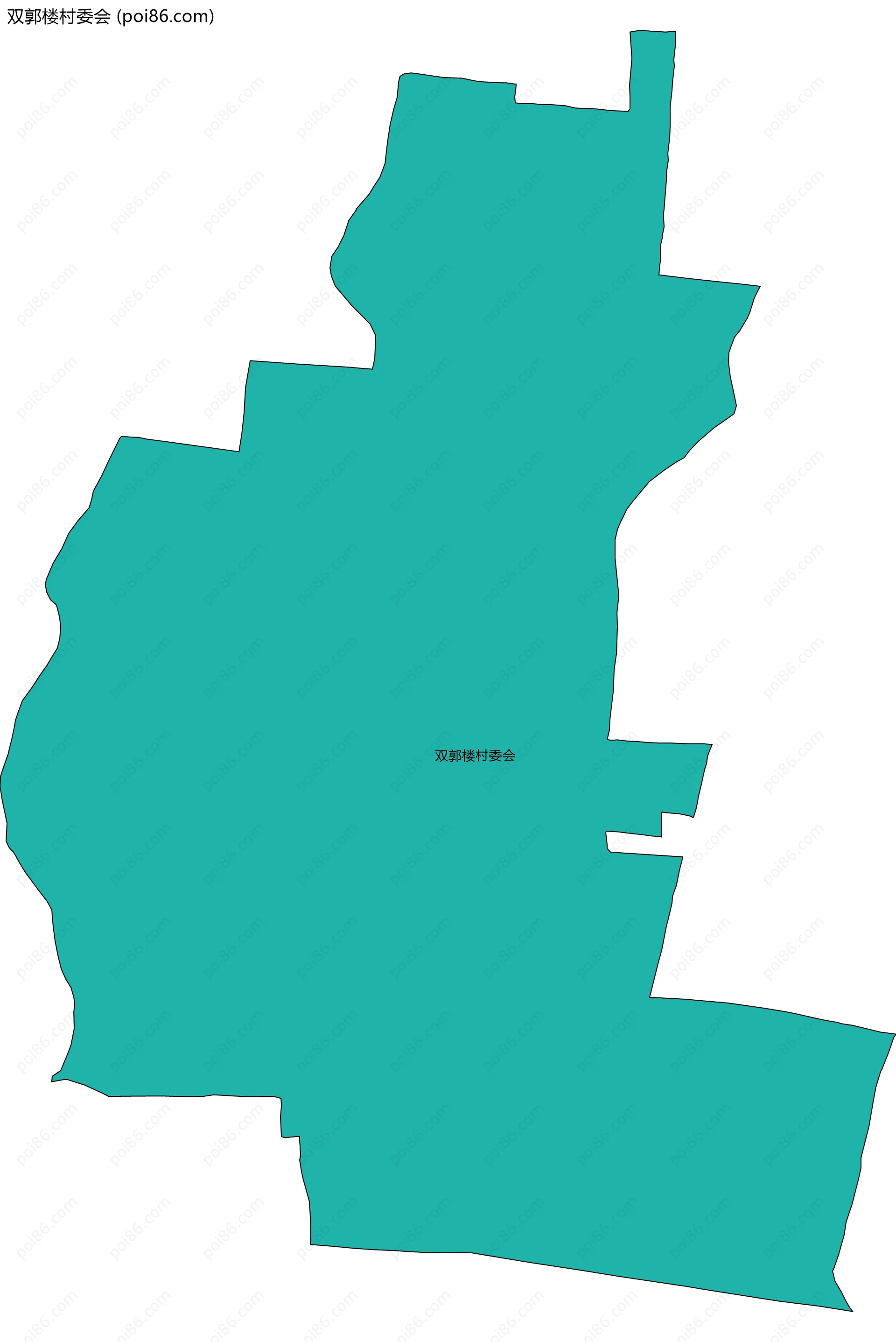 双郭楼村委会边界地图