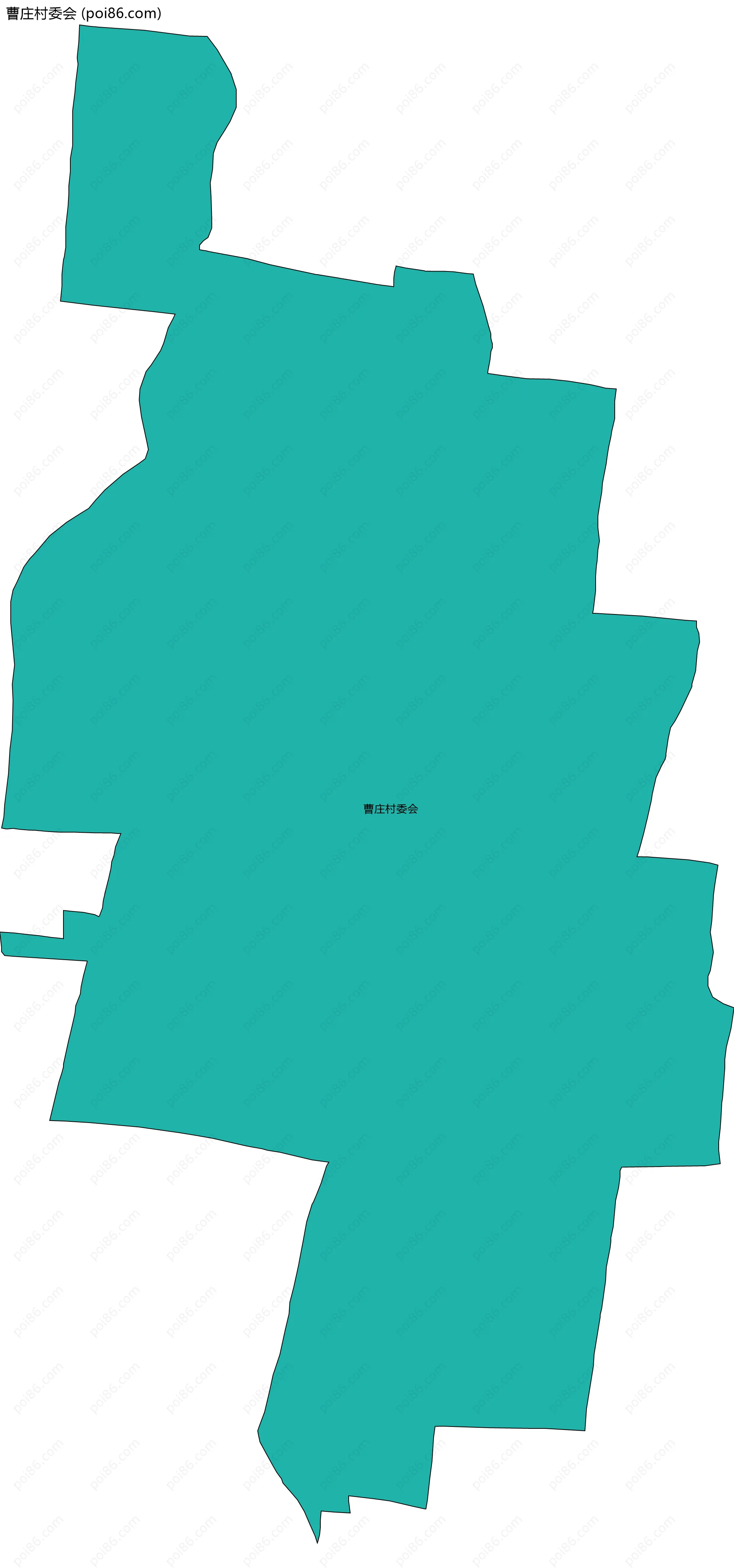 曹庄村委会边界地图