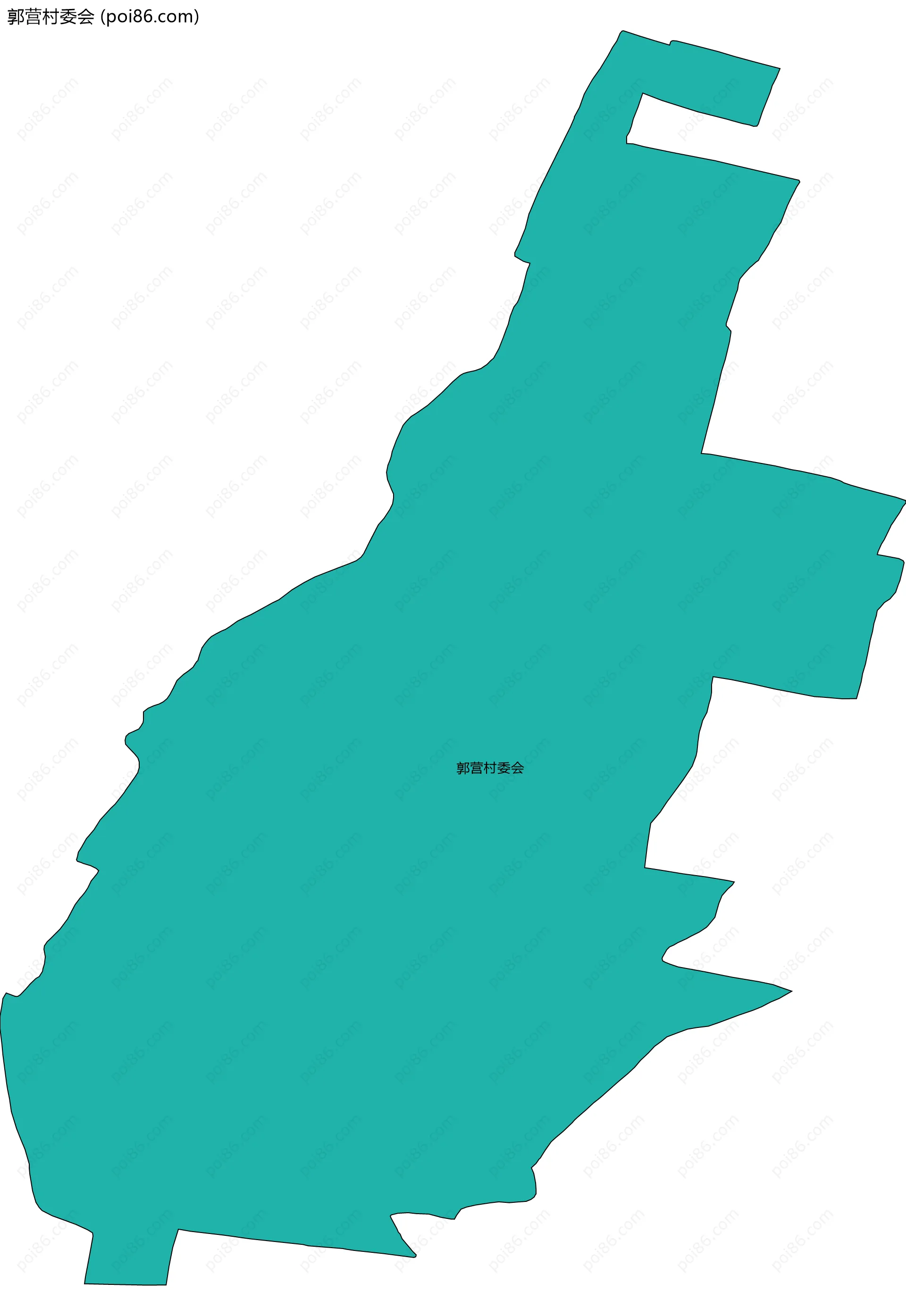 郭营村委会边界地图