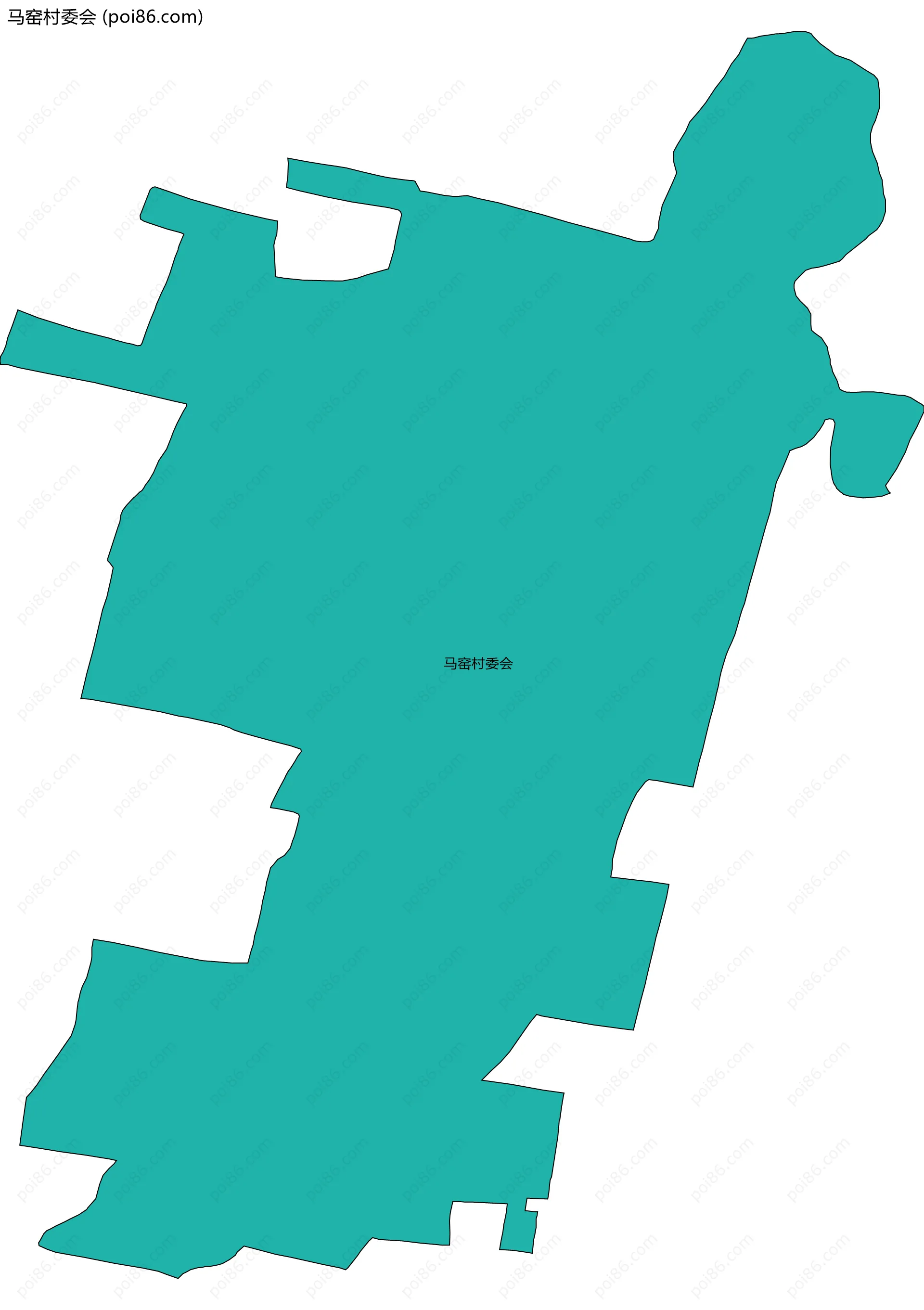 马窑村委会边界地图