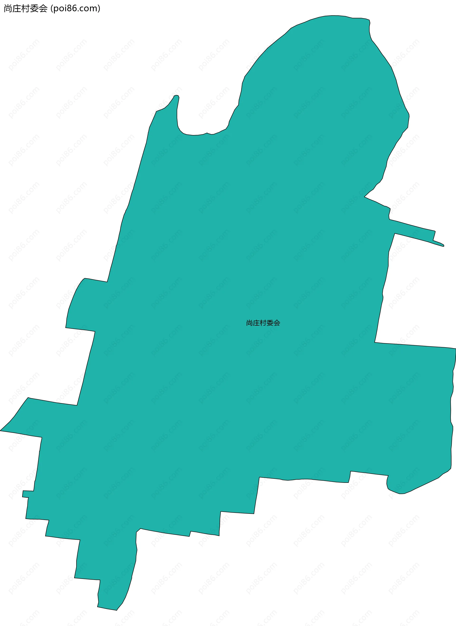 尚庄村委会边界地图