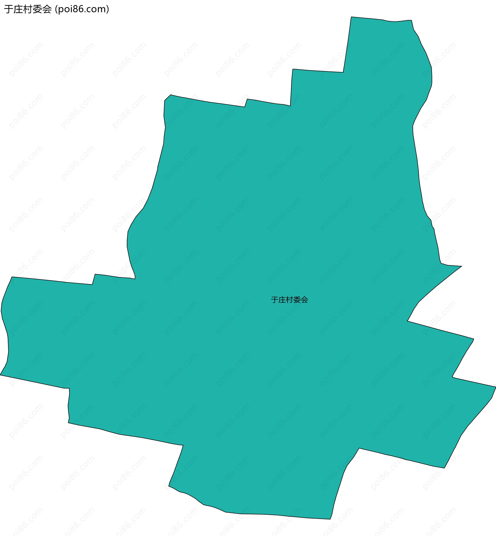 于庄村委会边界地图