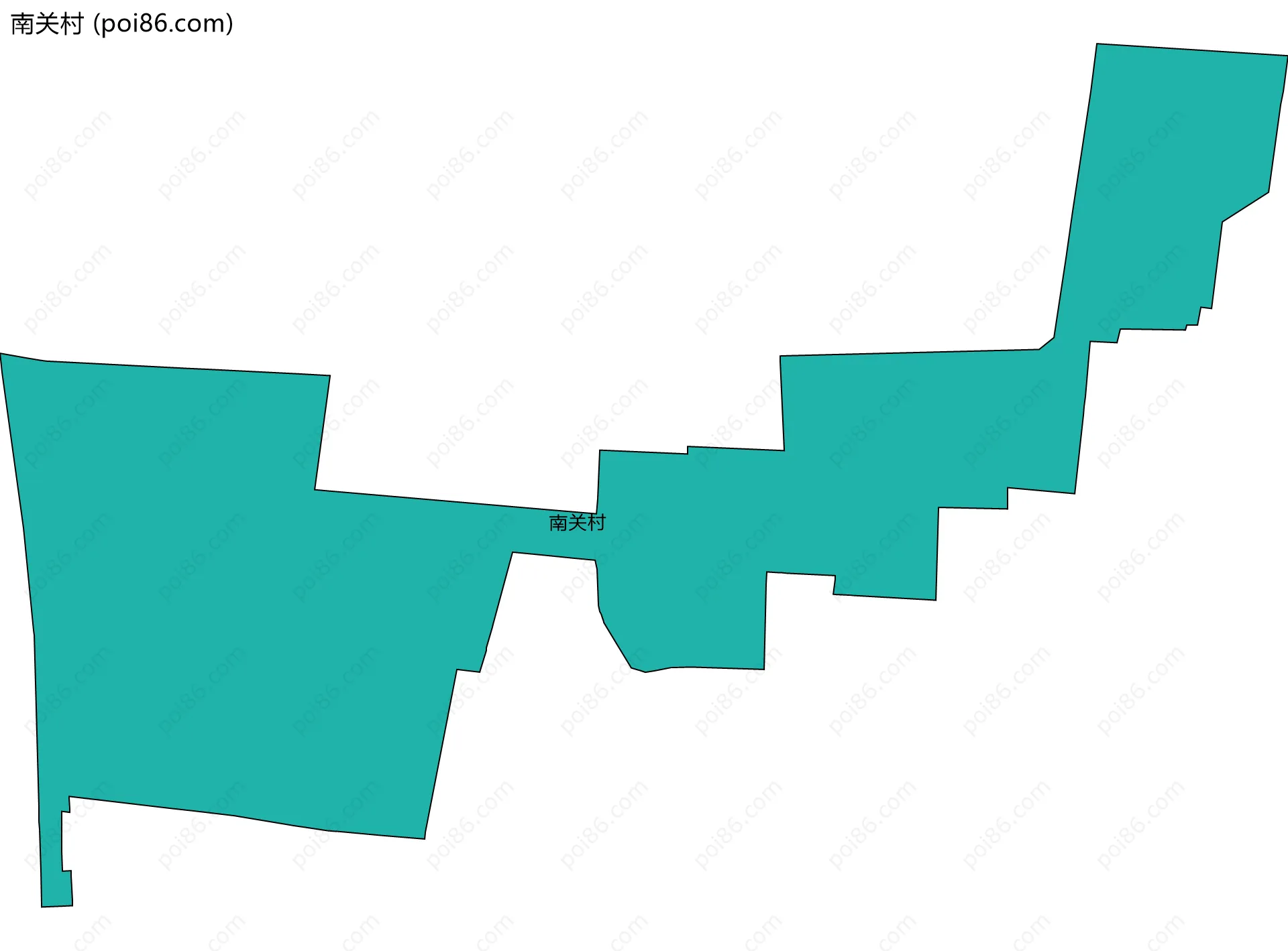 南关村边界地图