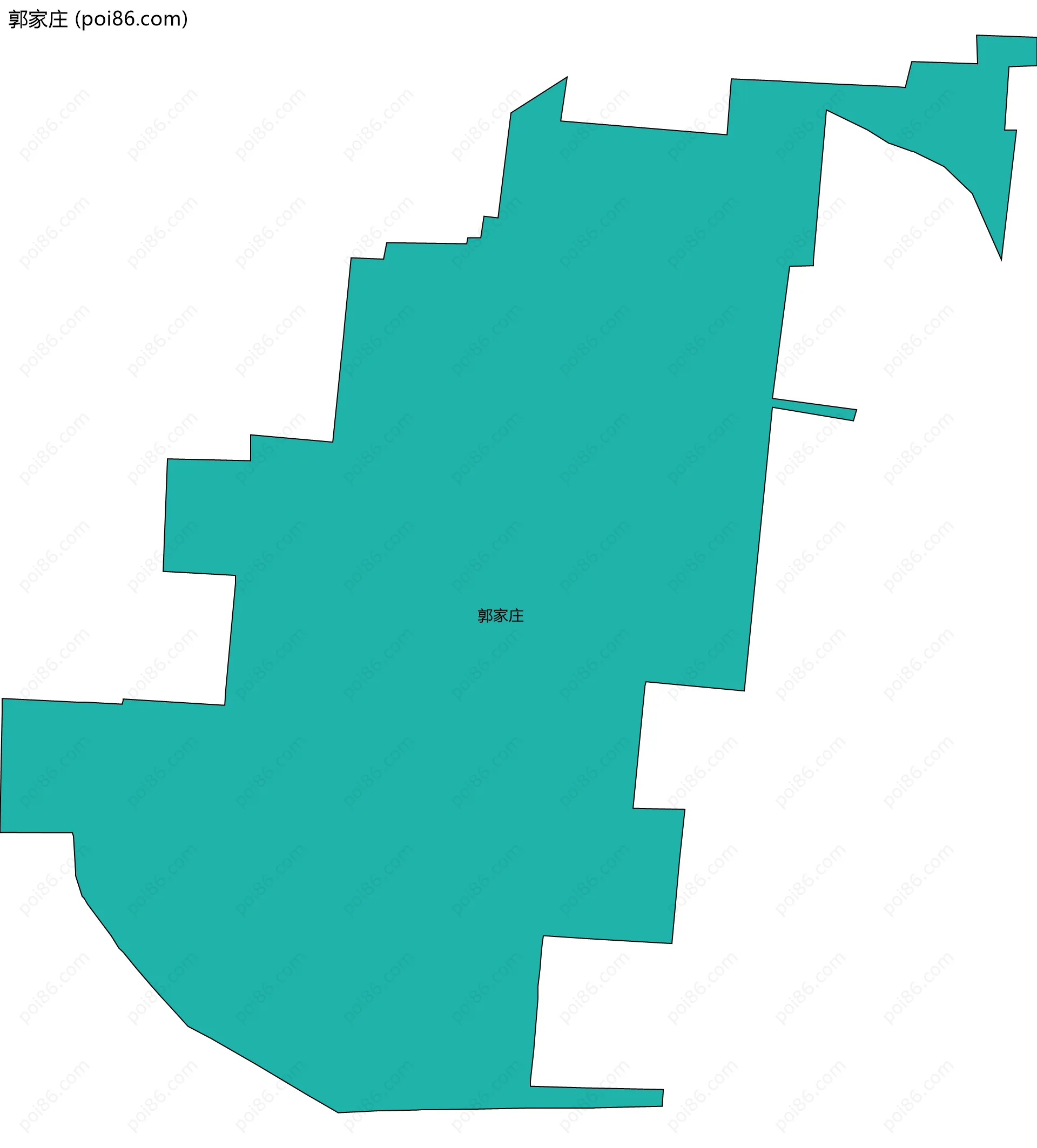 郭家庄边界地图