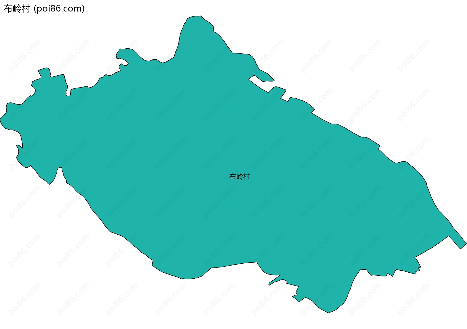 布岭村边界地图
