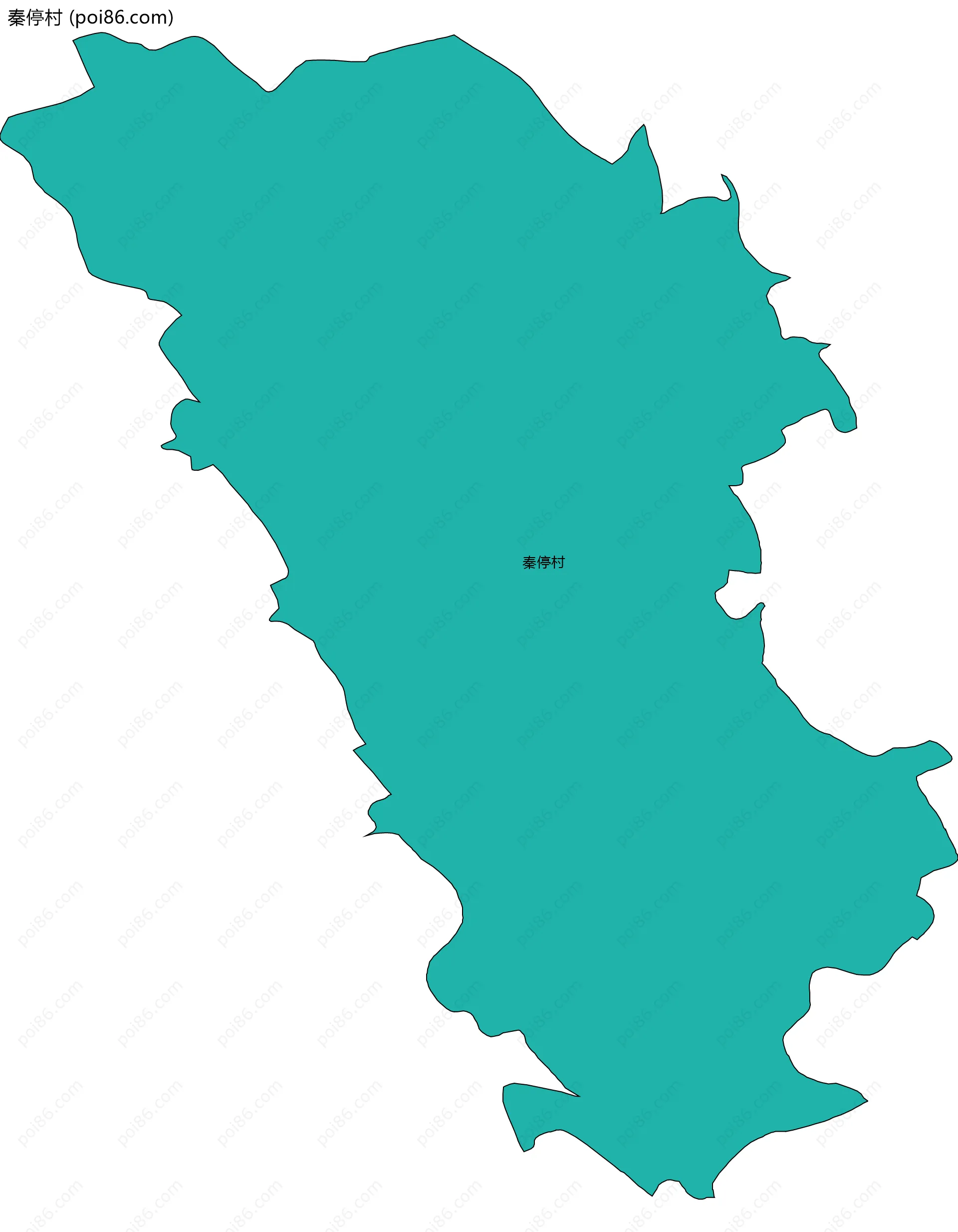 秦停村边界地图