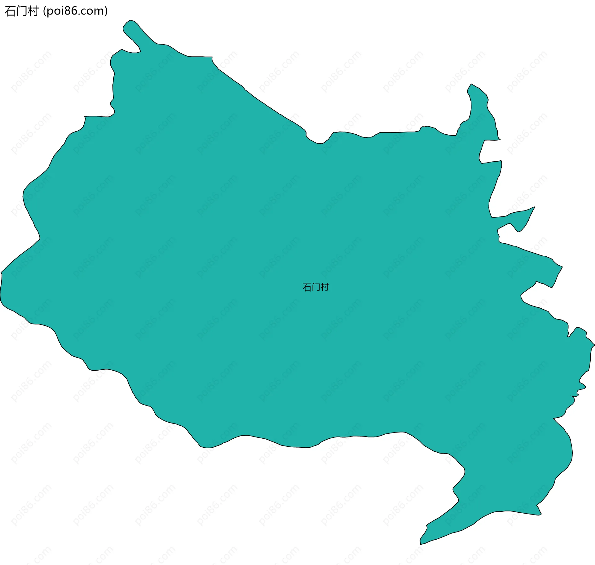 石门村边界地图