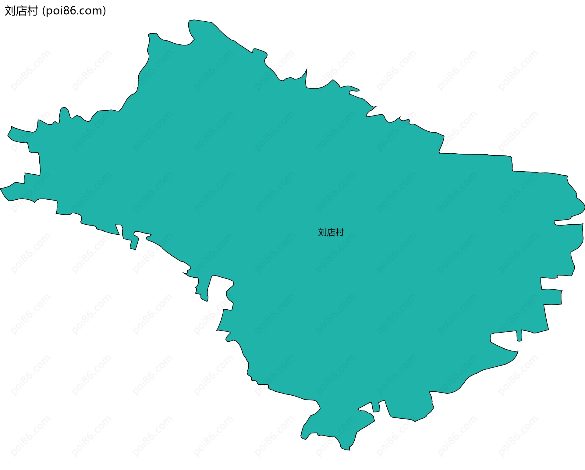 刘店村边界地图