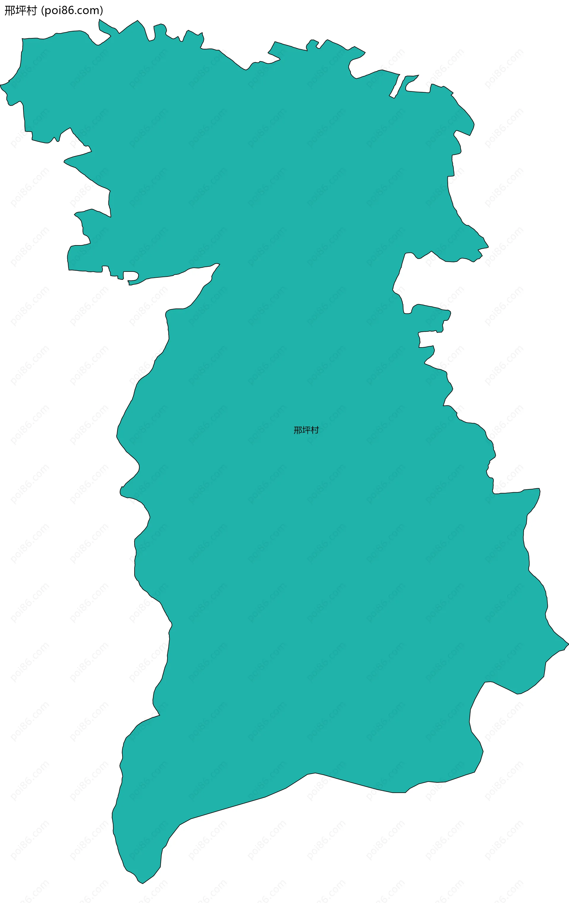 邢坪村边界地图