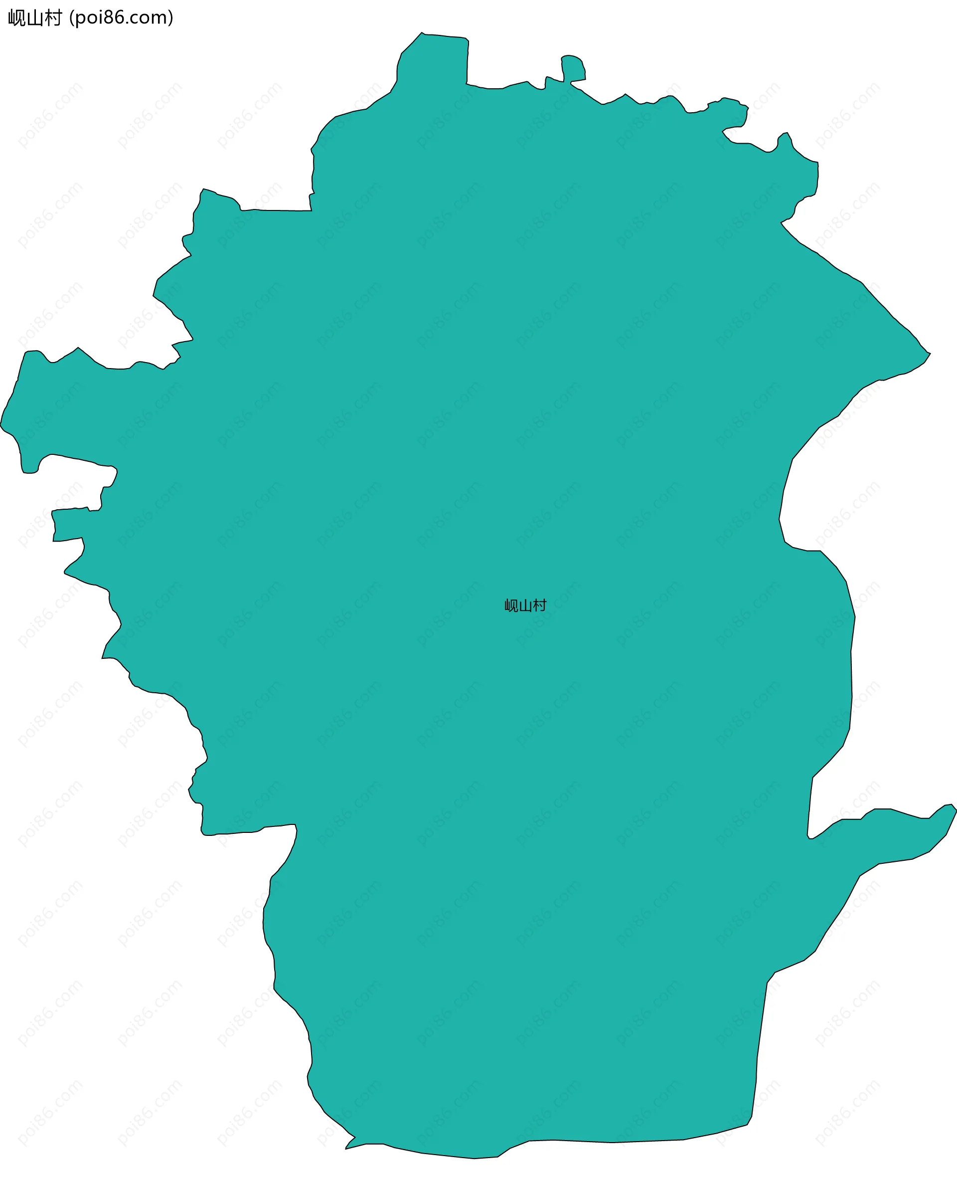 岘山村边界地图