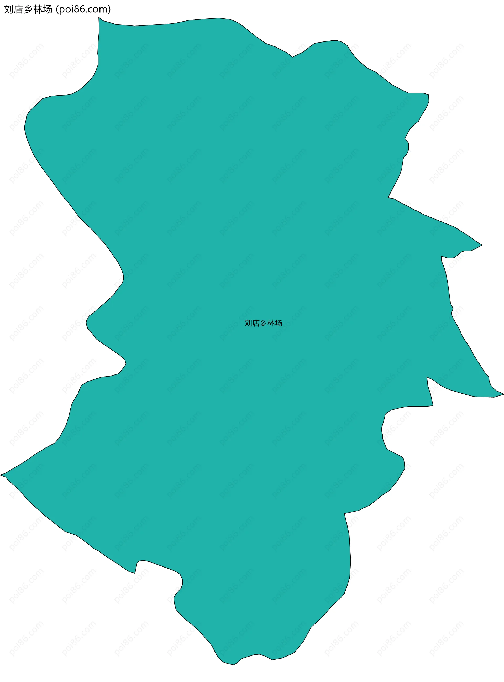 刘店乡林场边界地图