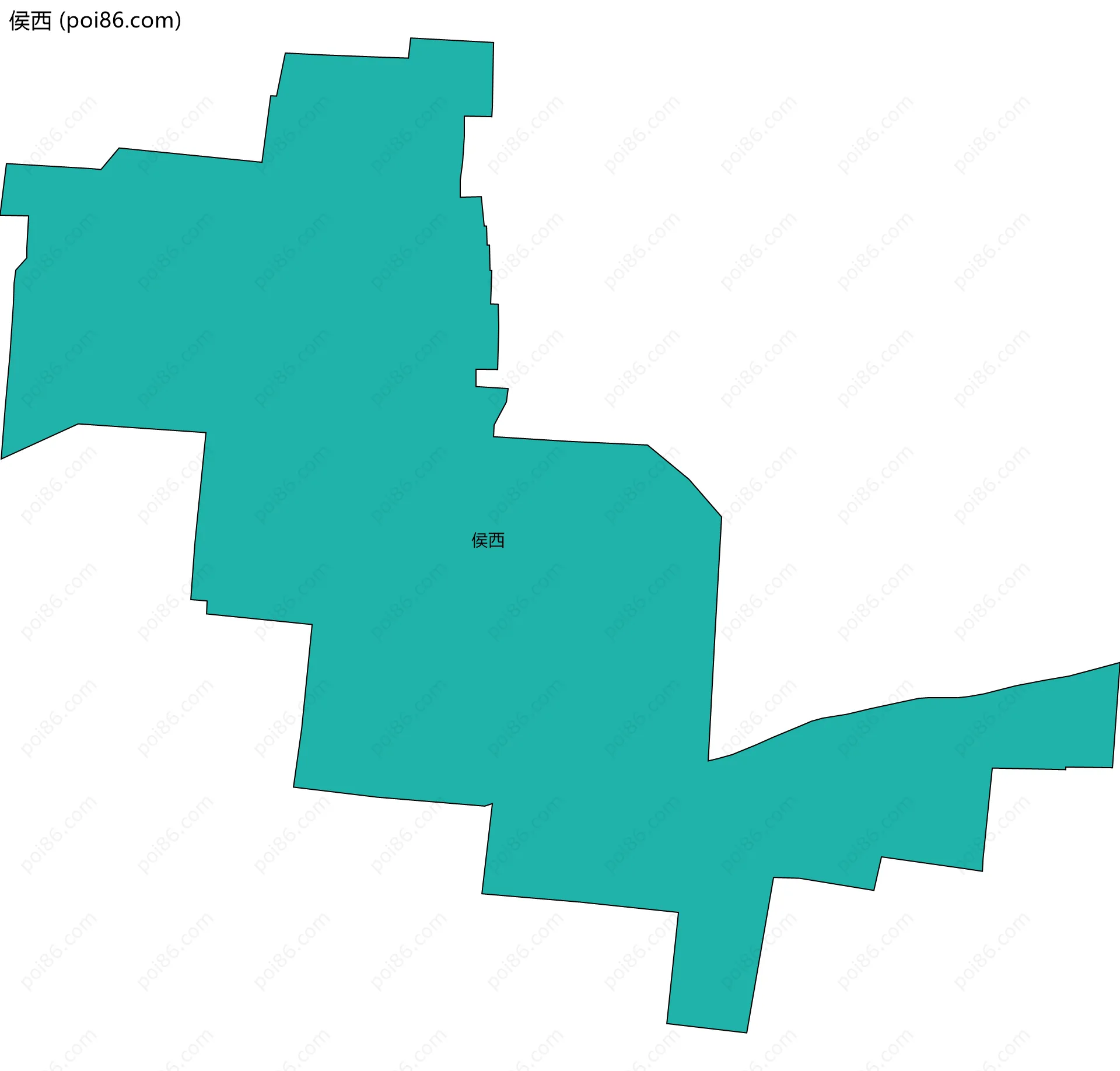 侯西边界地图