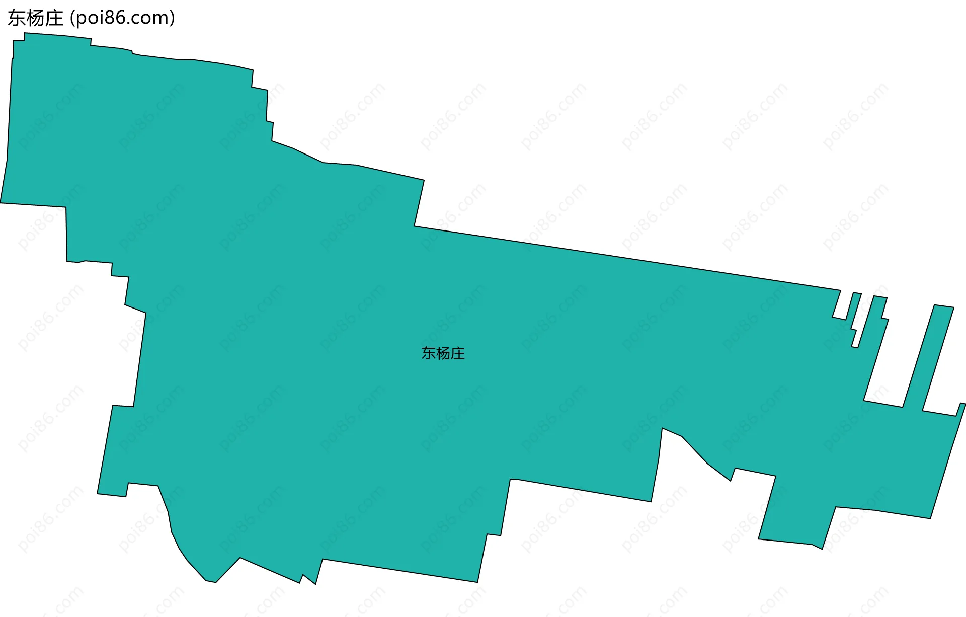 东杨庄边界地图