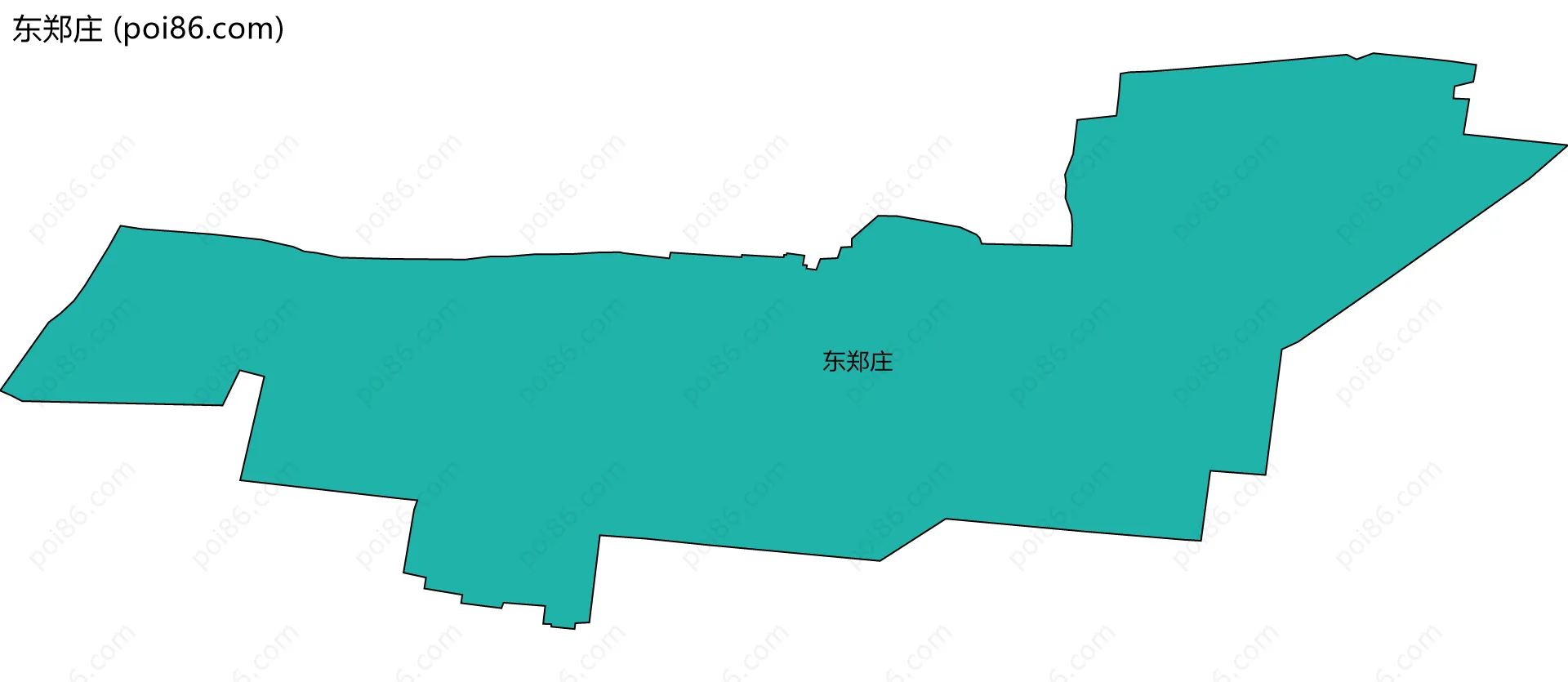 东郑庄边界地图