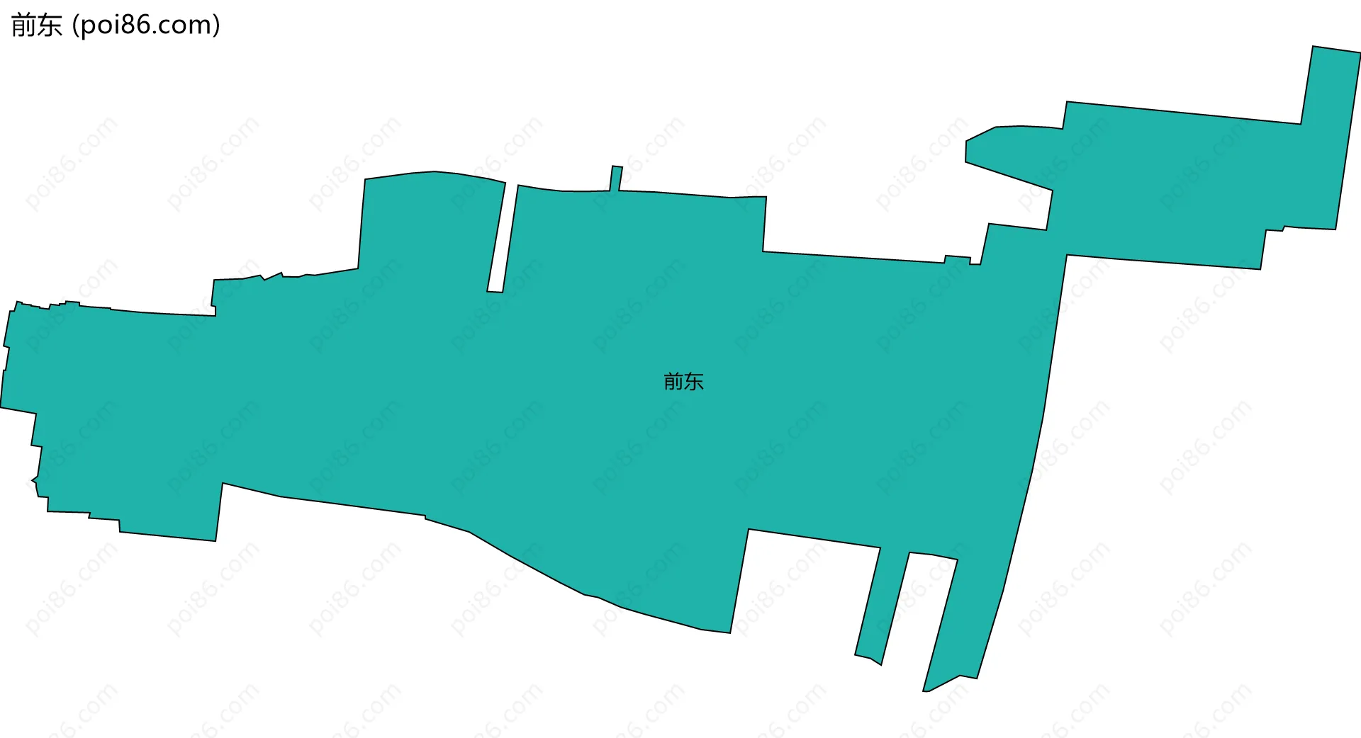 前东边界地图