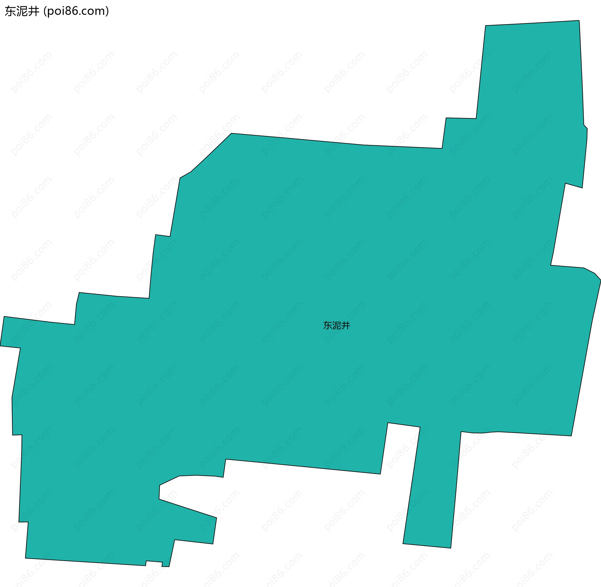 东泥井边界地图