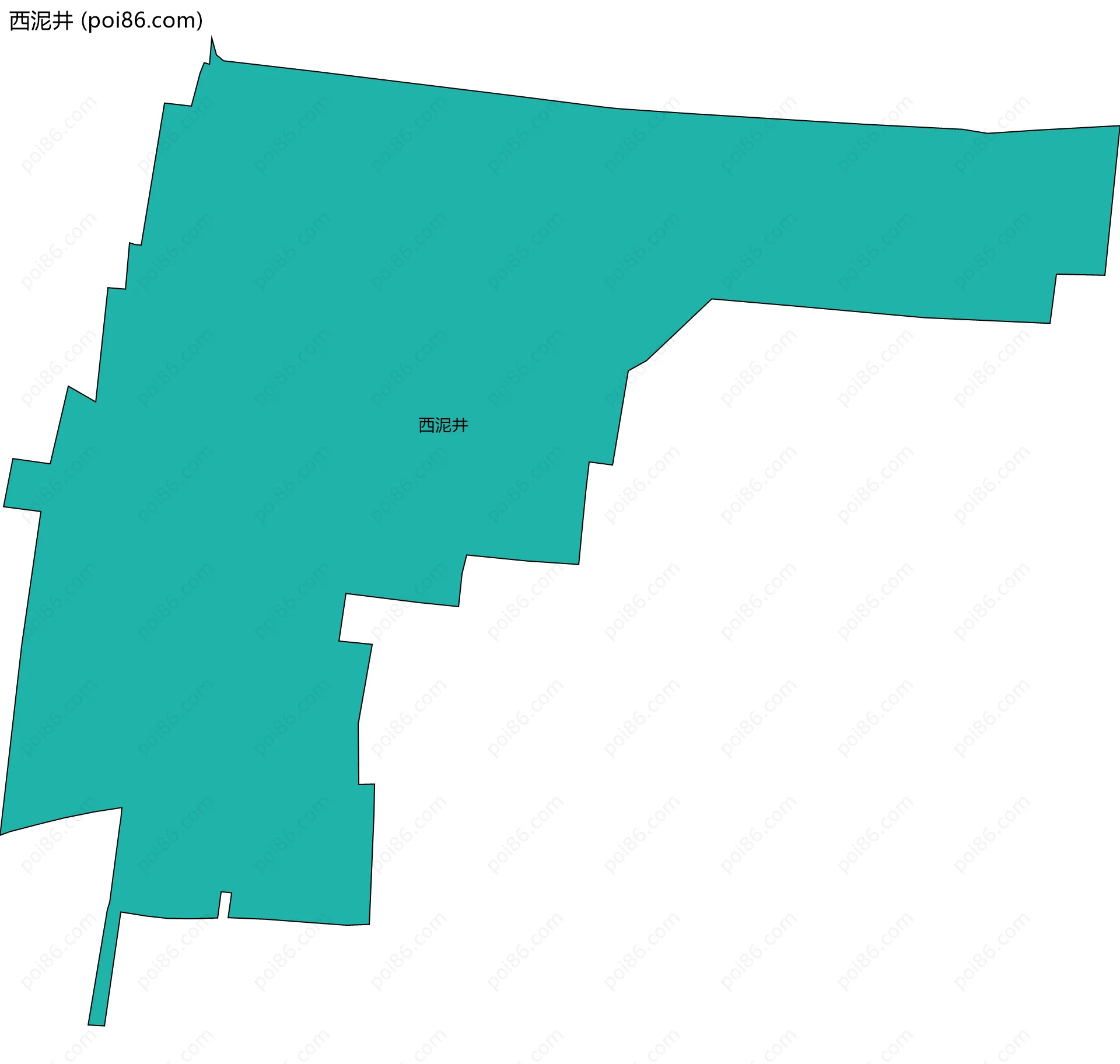 西泥井边界地图