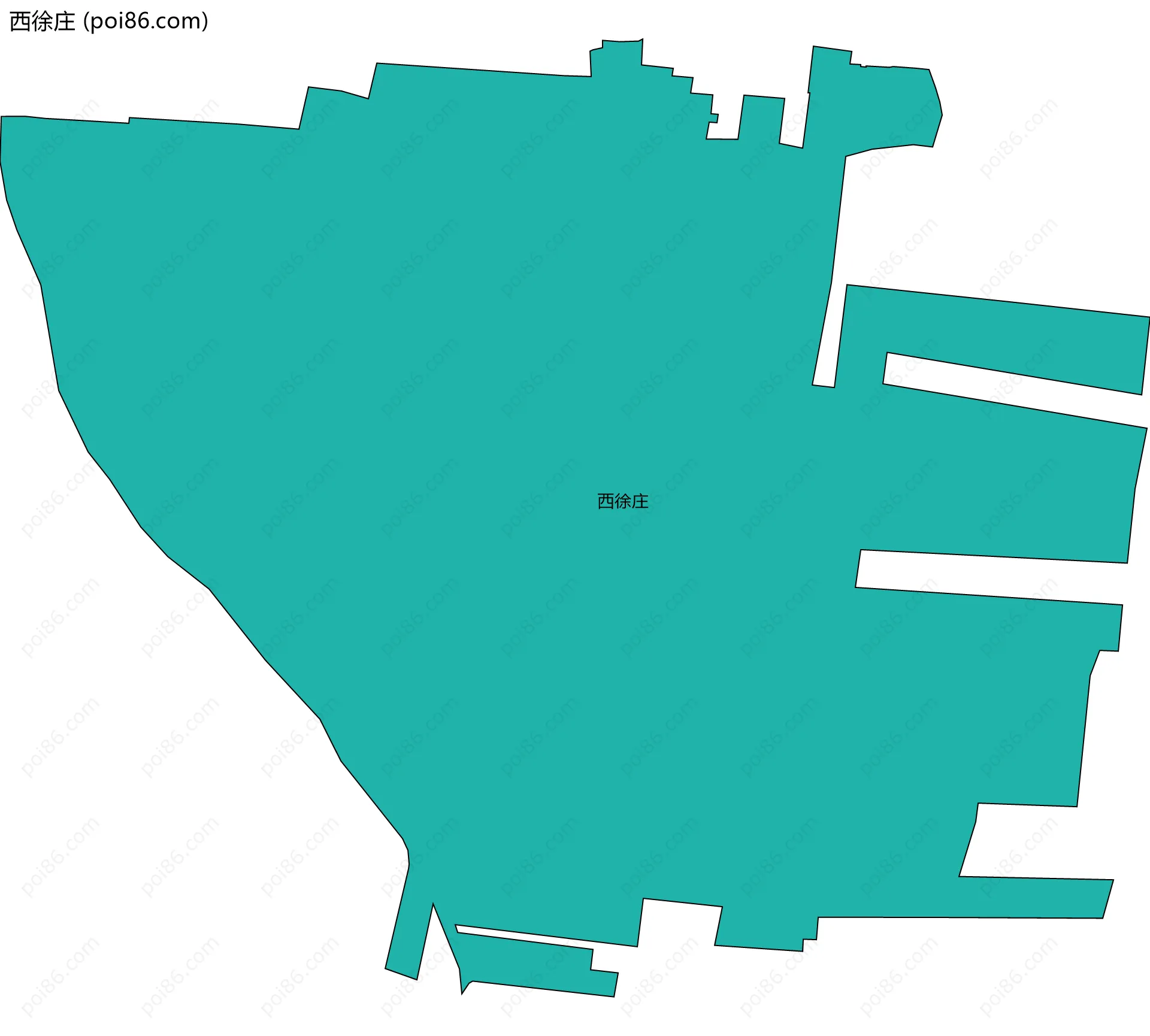 西徐庄边界地图