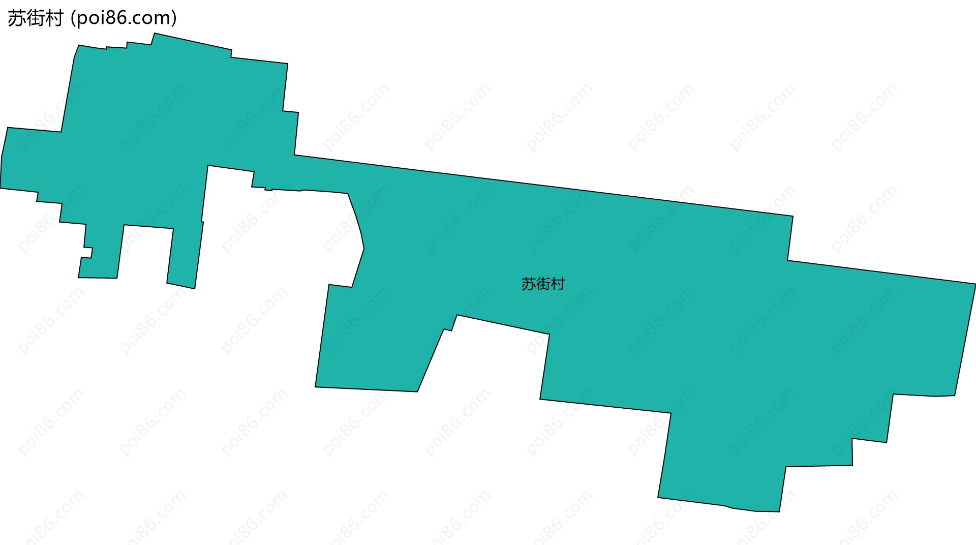 苏街村边界地图