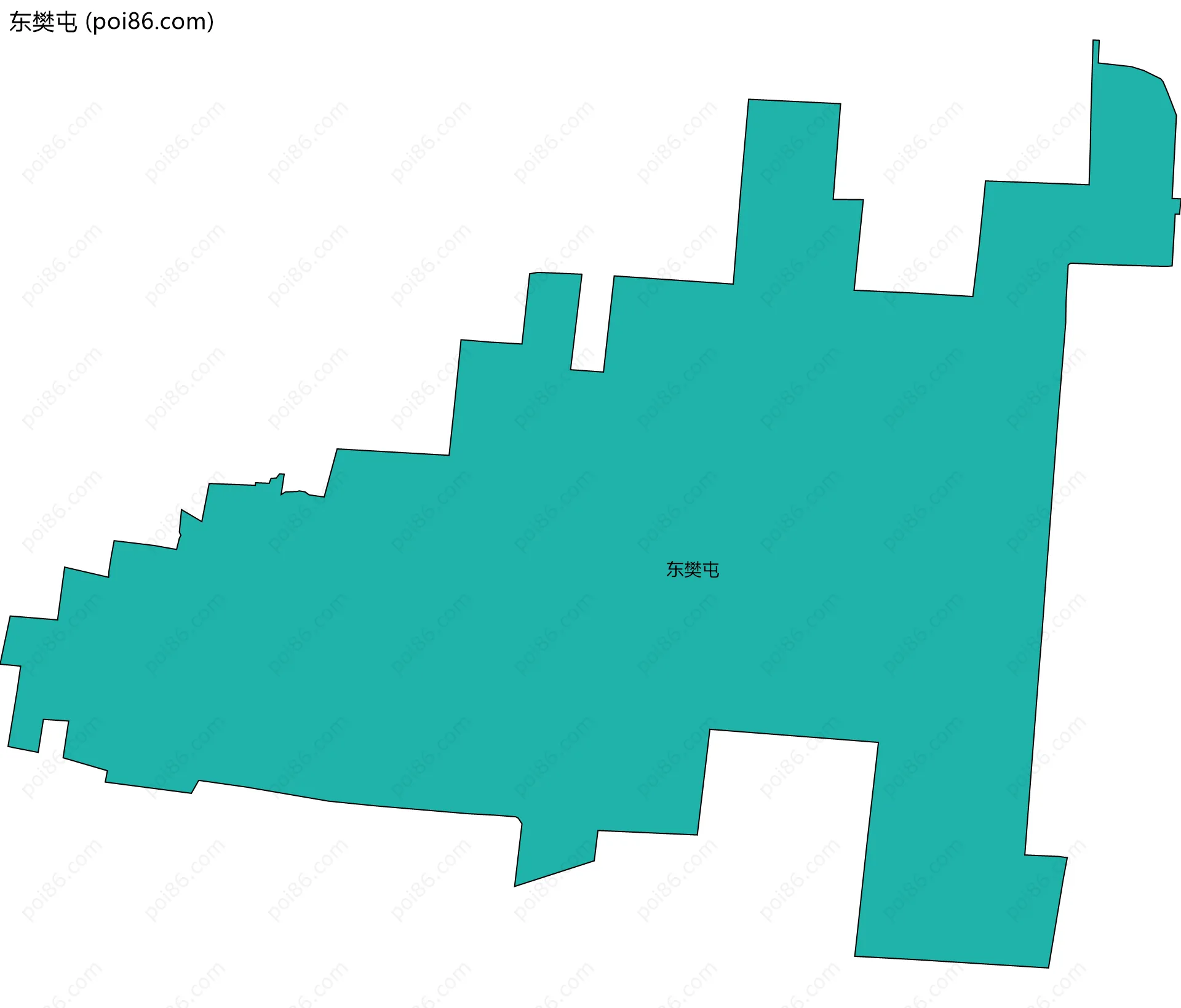 东樊屯边界地图