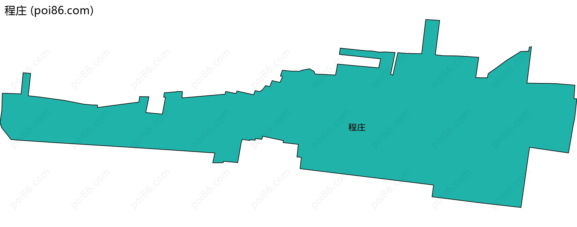 程庄边界地图