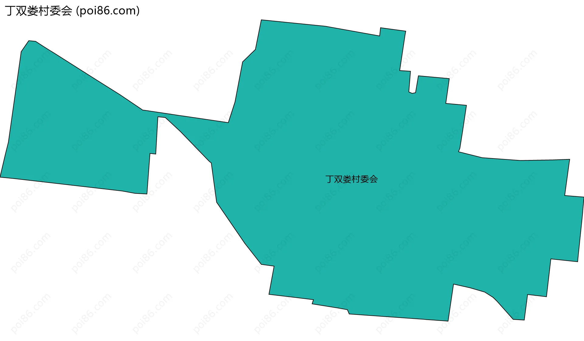 丁双娄村委会边界地图