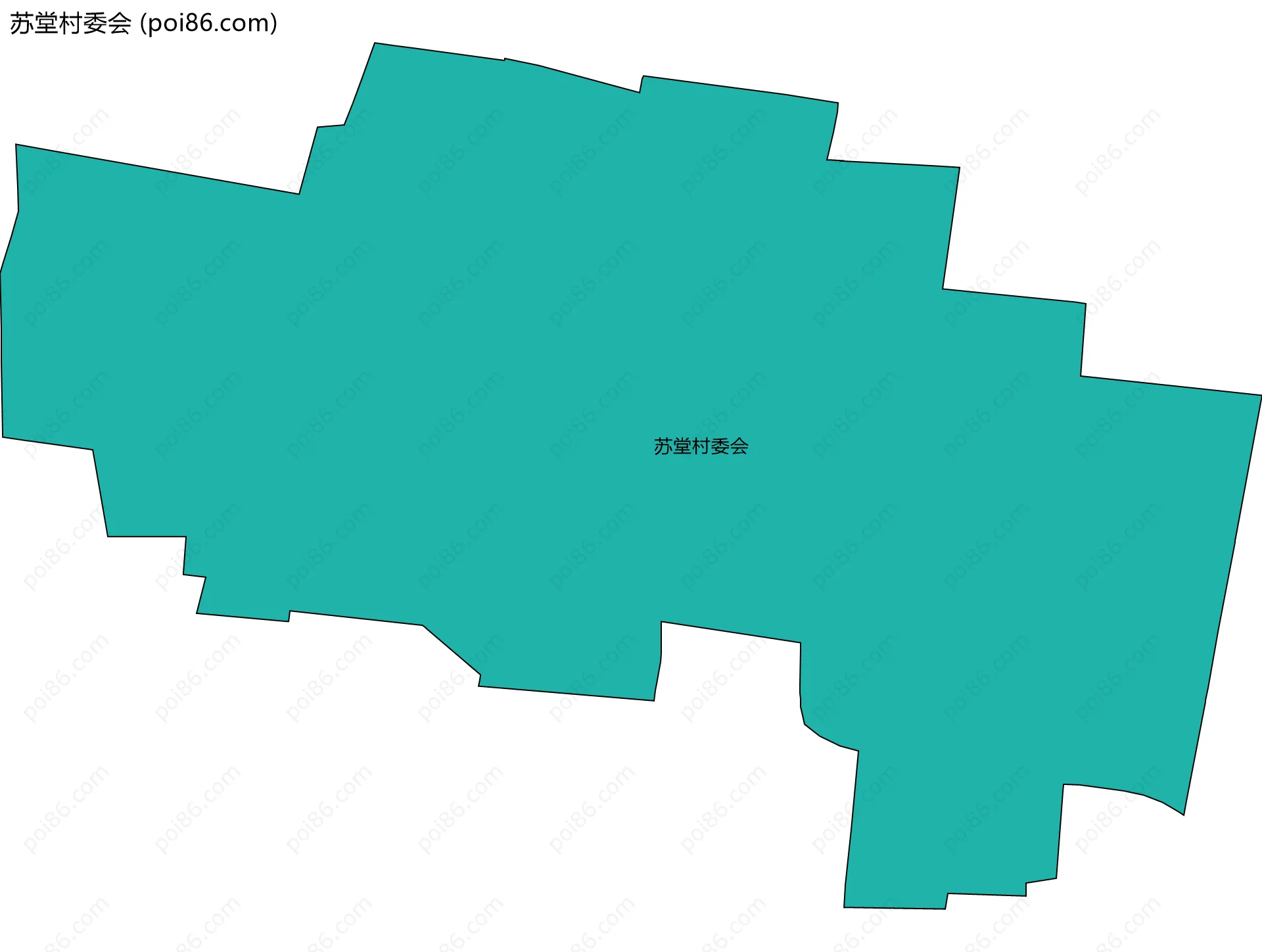 苏堂村委会边界地图