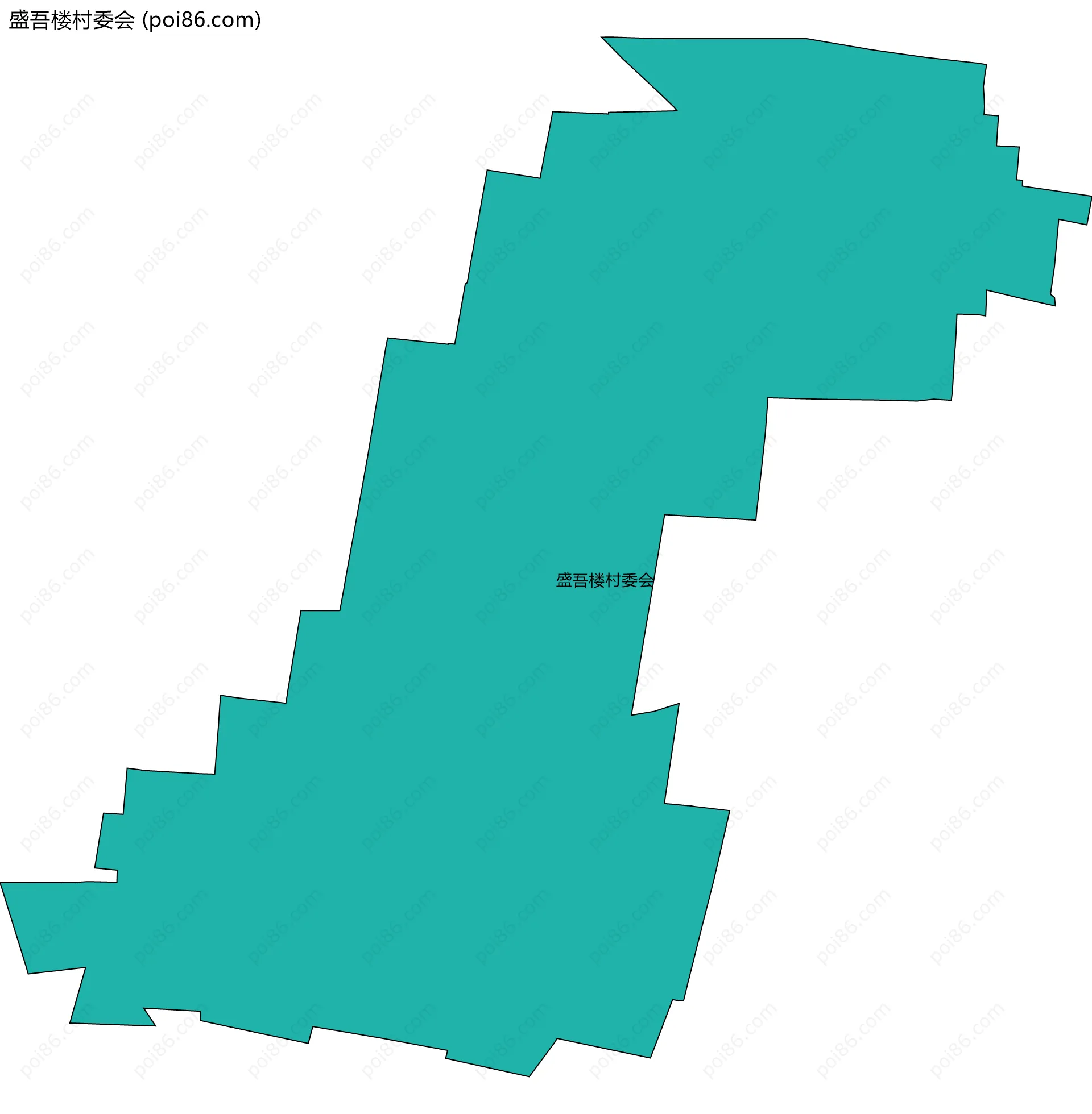 盛吾楼村委会边界地图