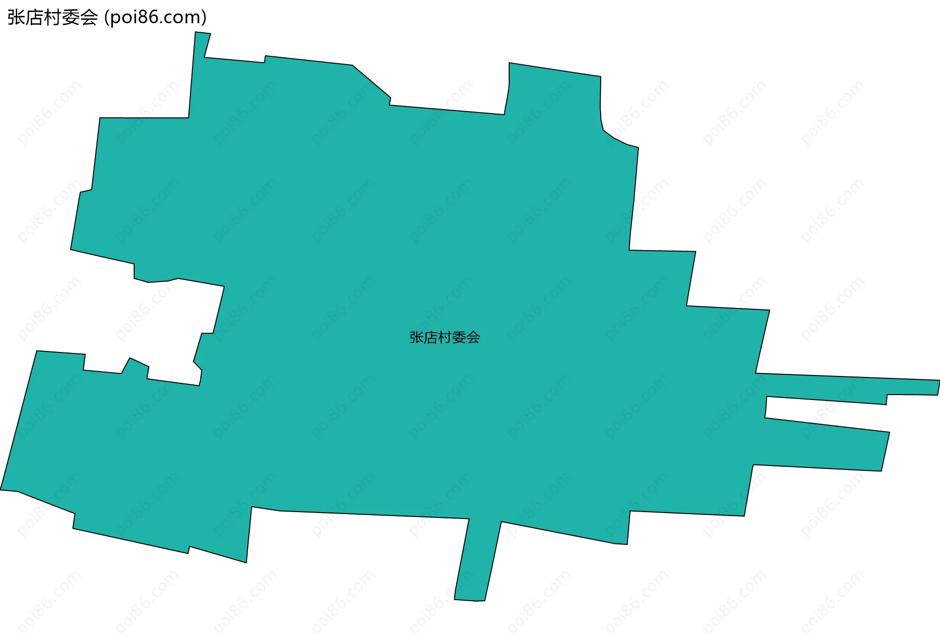 张店村委会边界地图