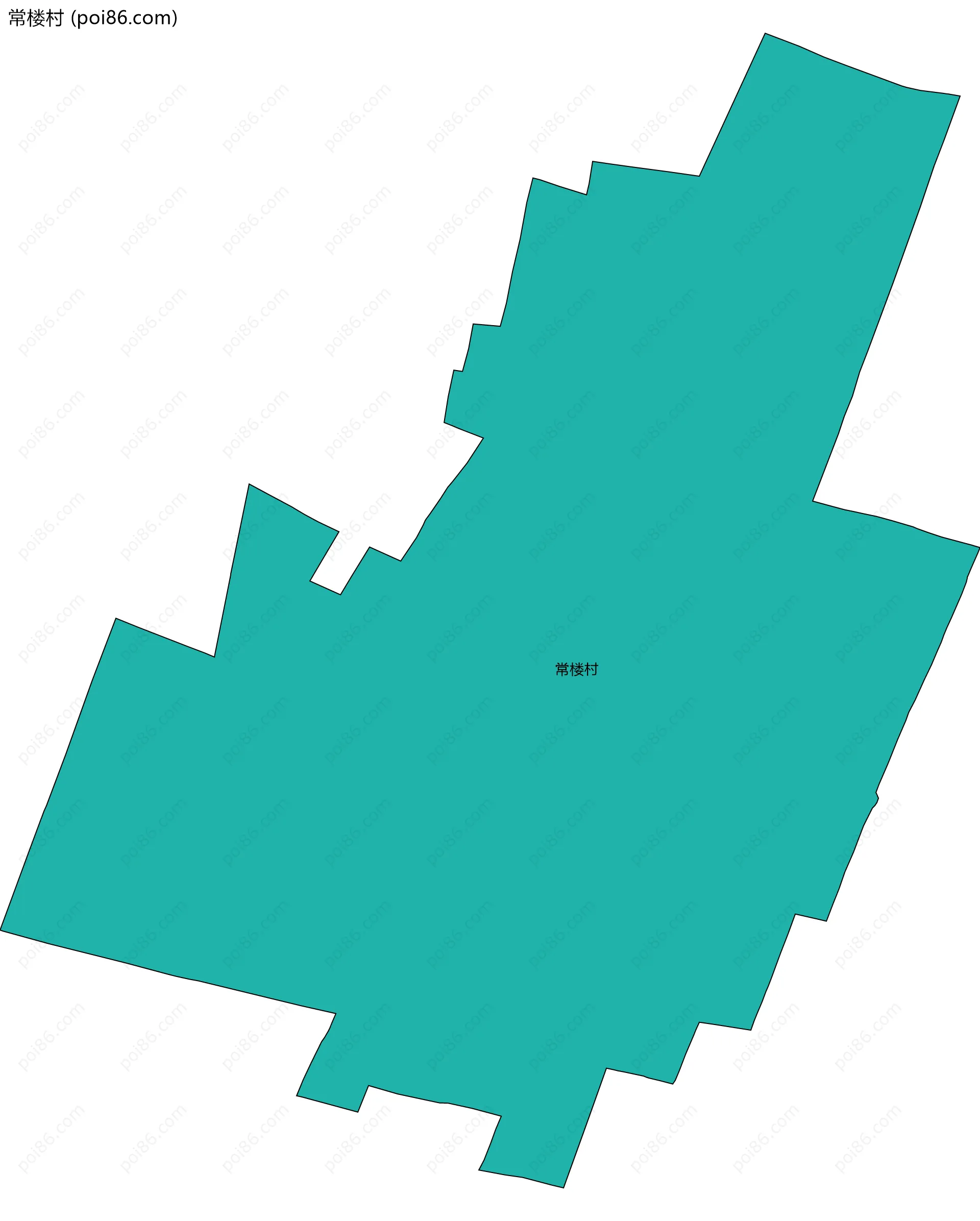 常楼村边界地图