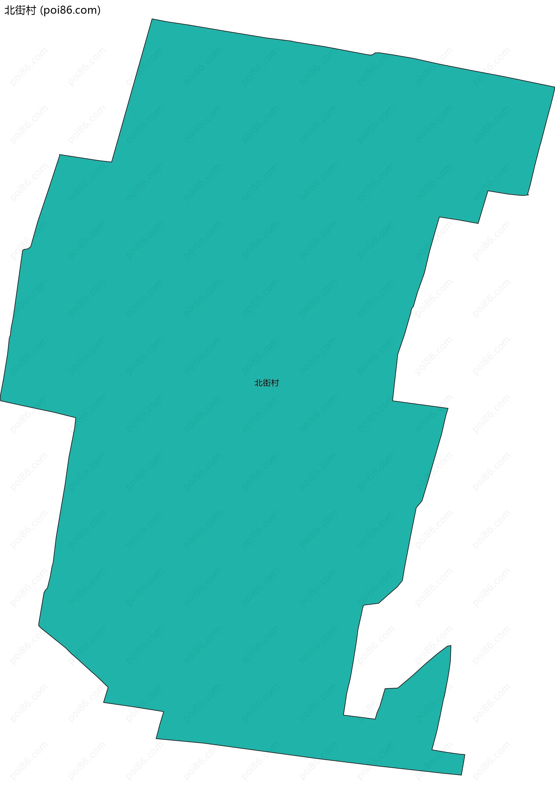 北街村边界地图