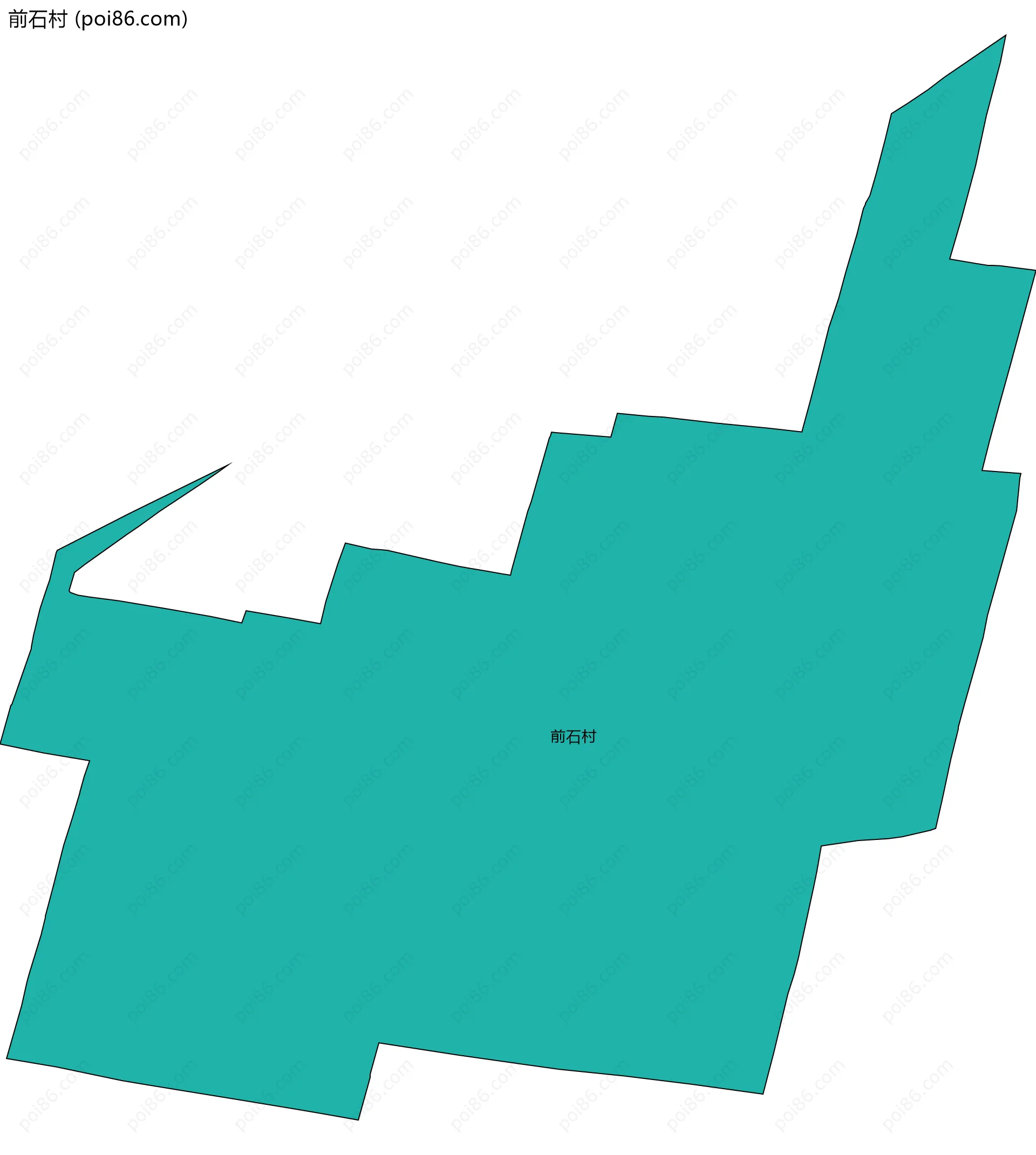 前石村边界地图