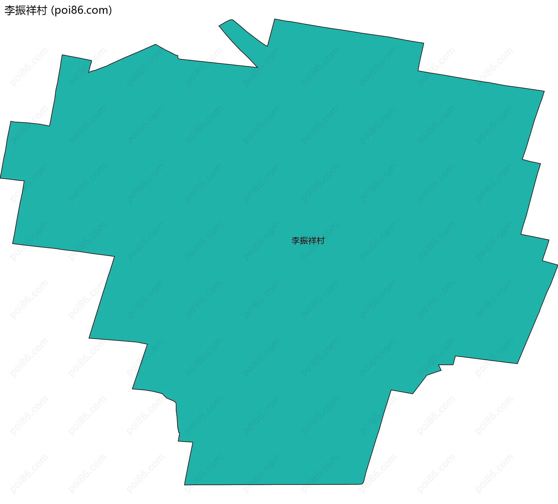 李振祥村边界地图