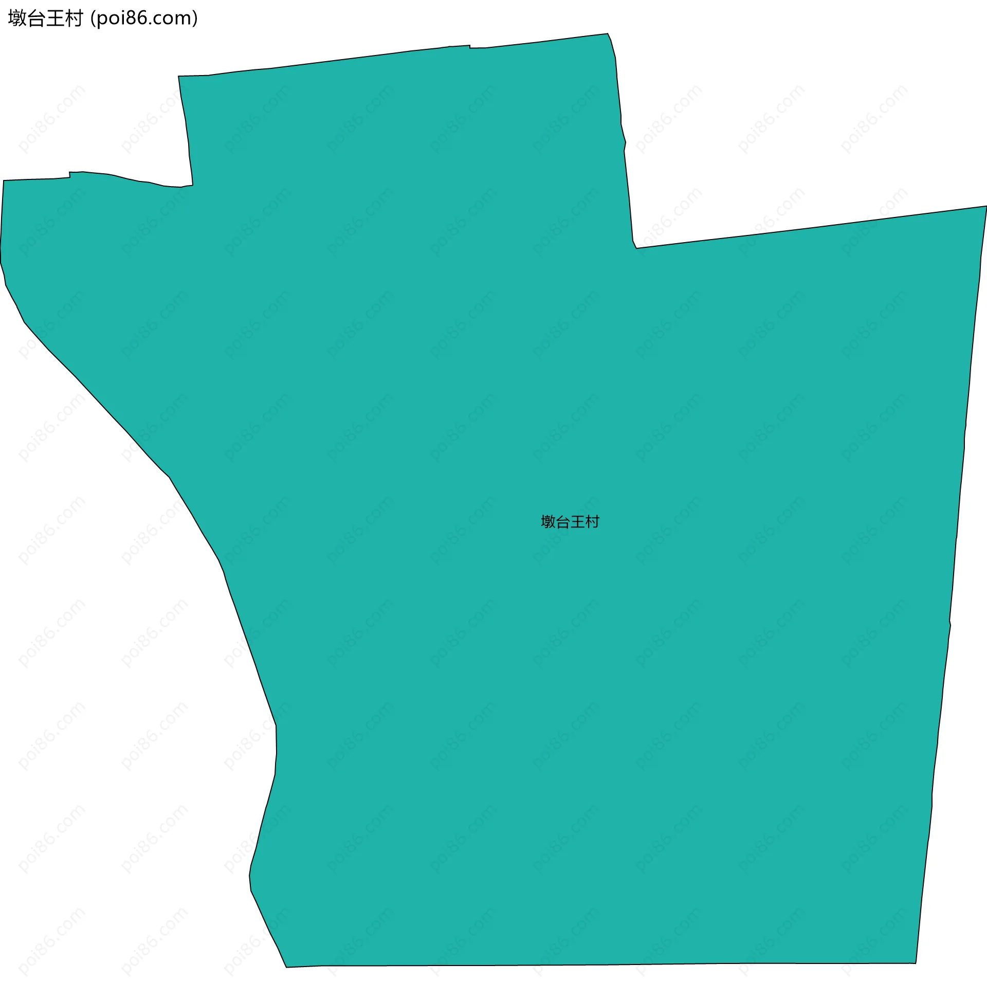 墩台王村边界地图