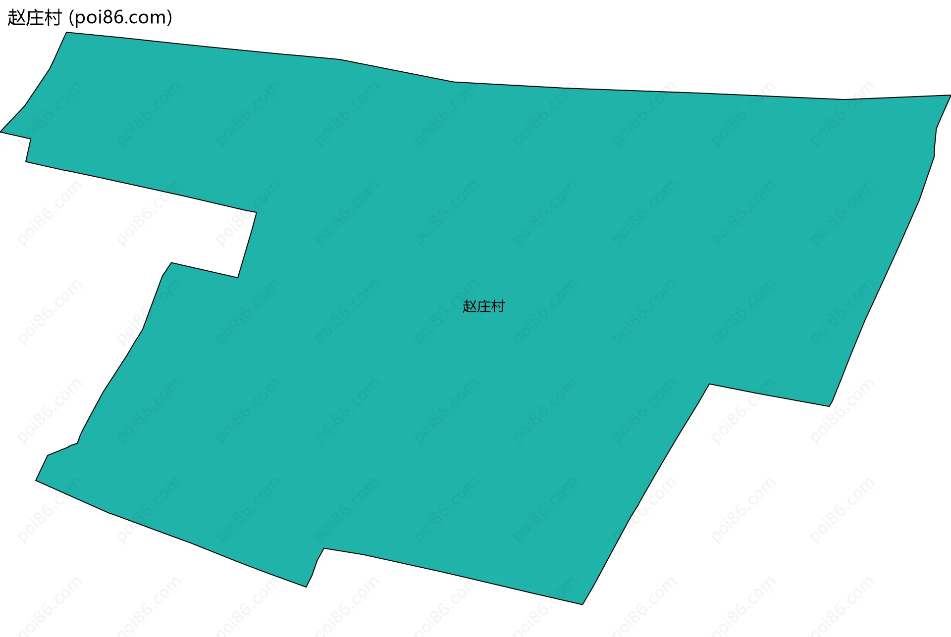 赵庄村边界地图
