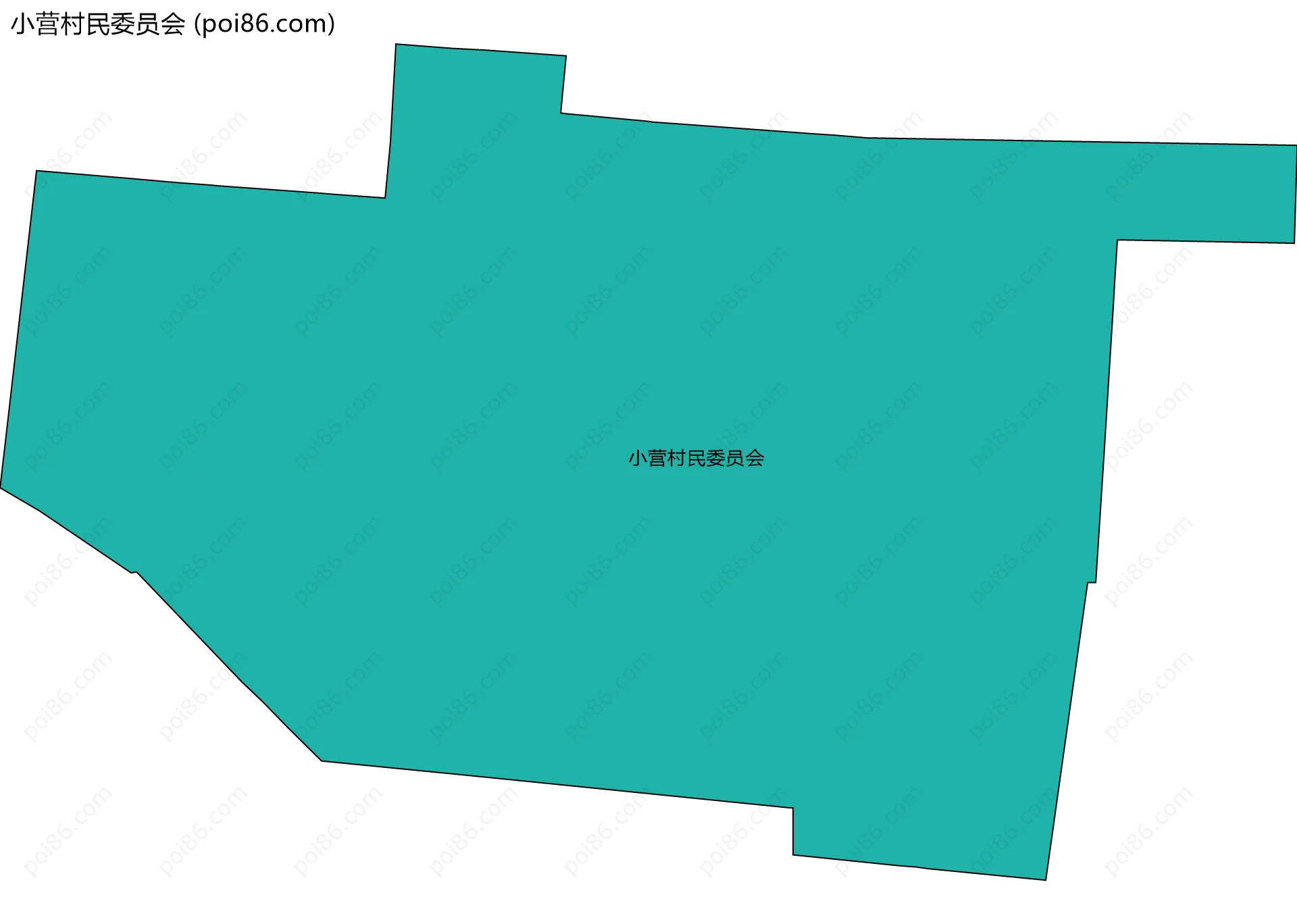 小营村民委员会边界地图