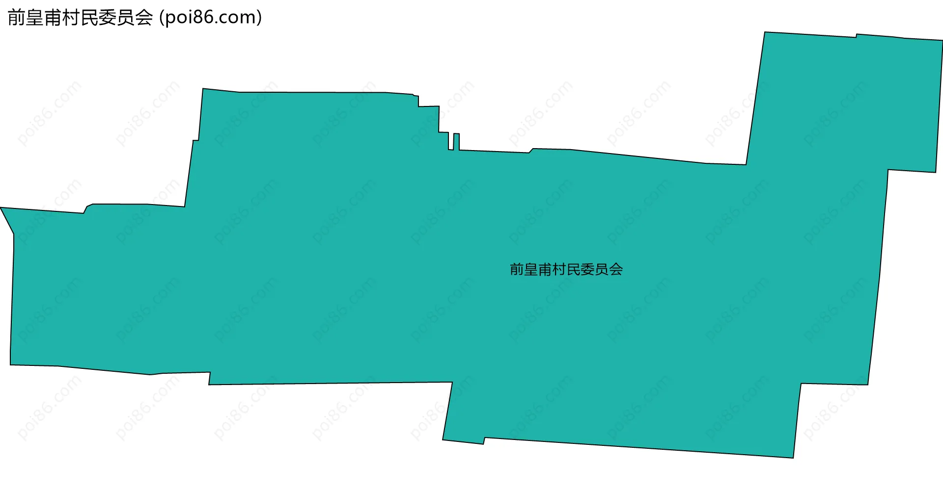 前皇甫村民委员会边界地图