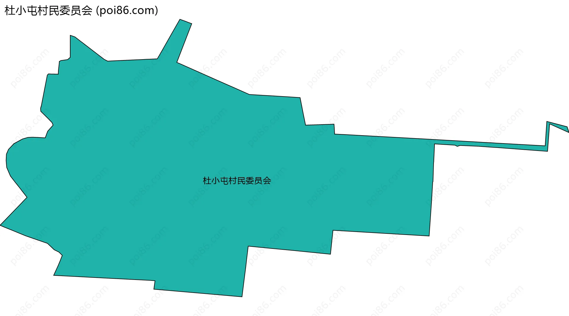 杜小屯村民委员会边界地图