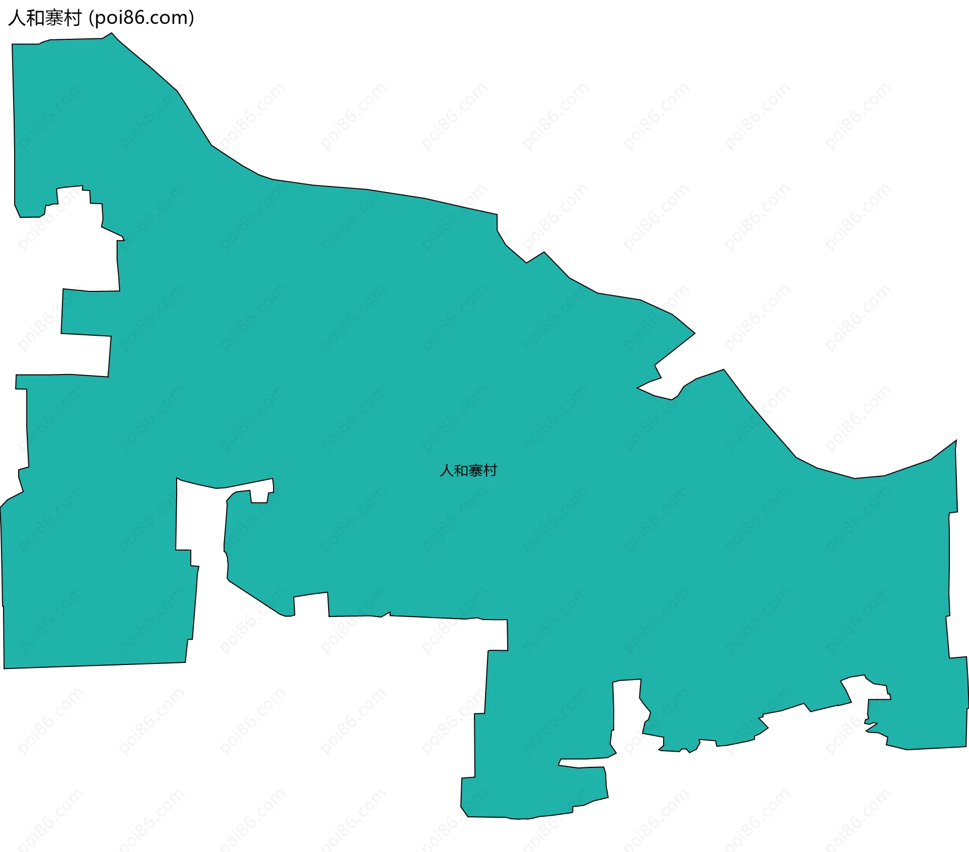 人和寨村边界地图