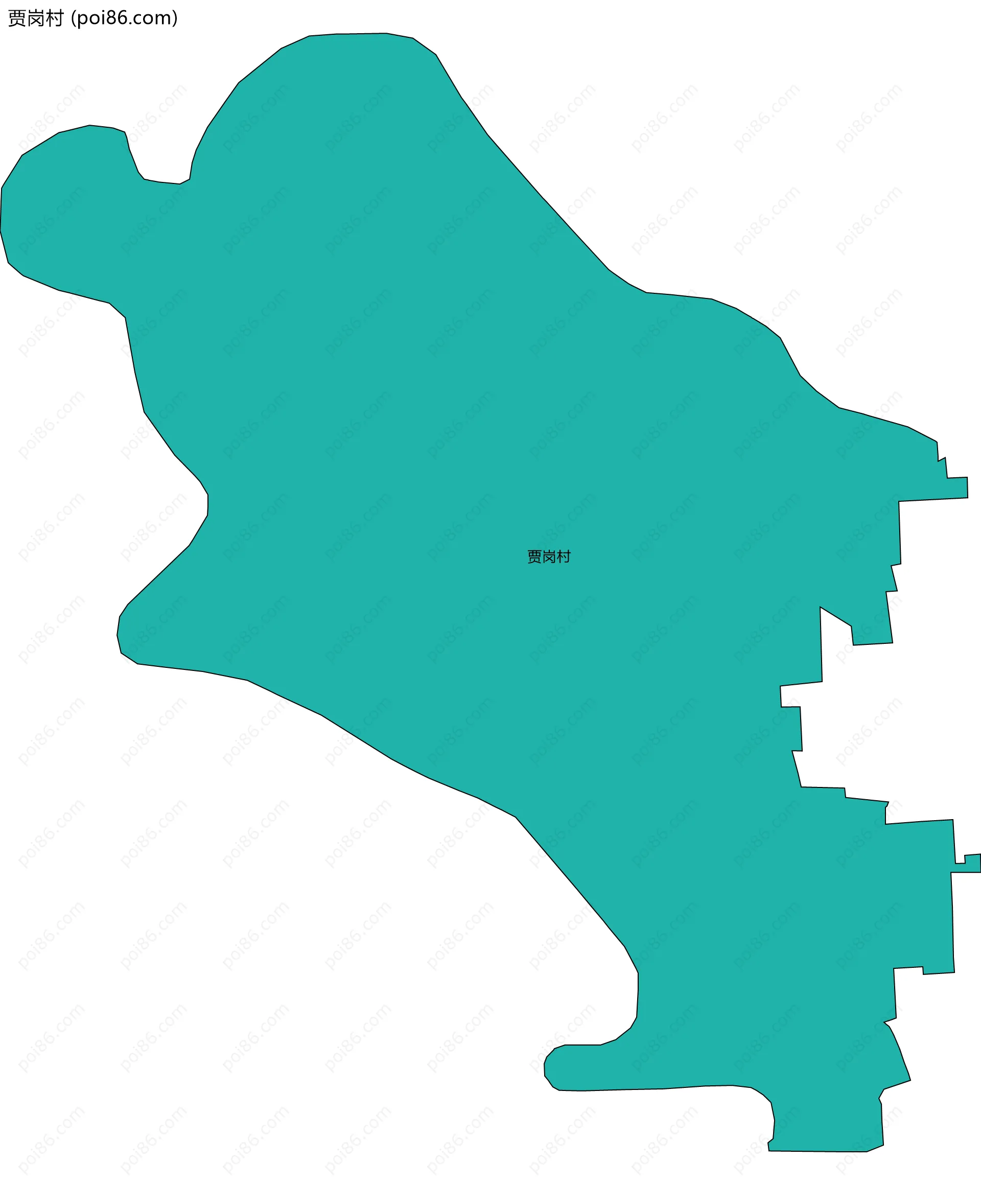 贾岗村边界地图