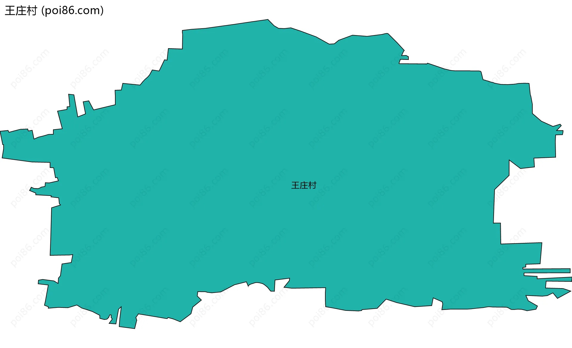 王庄村边界地图
