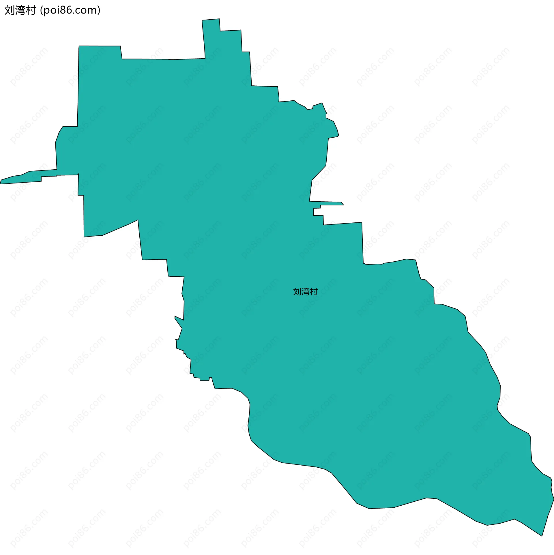 刘湾村边界地图