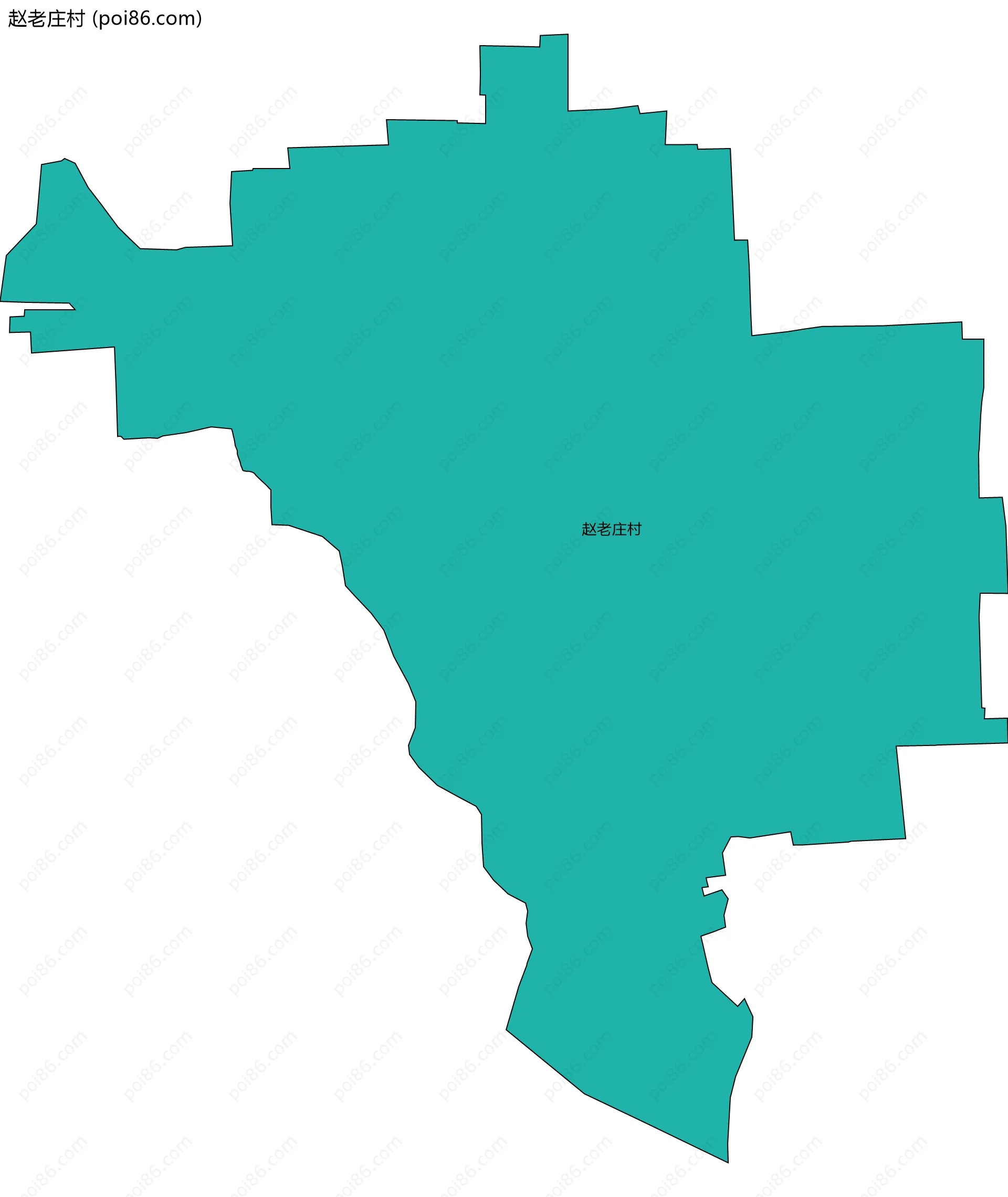 赵老庄村边界地图