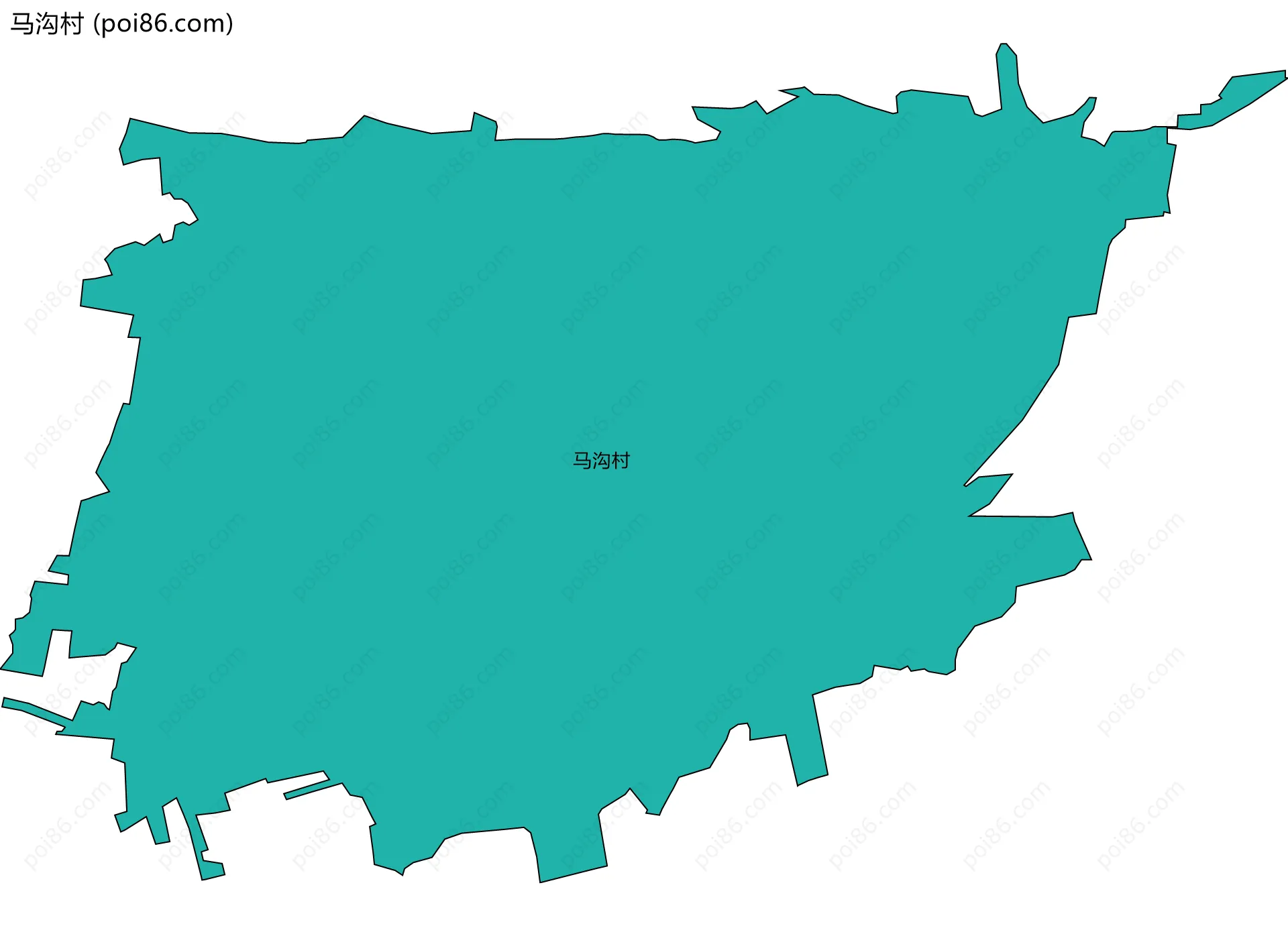 马沟村边界地图