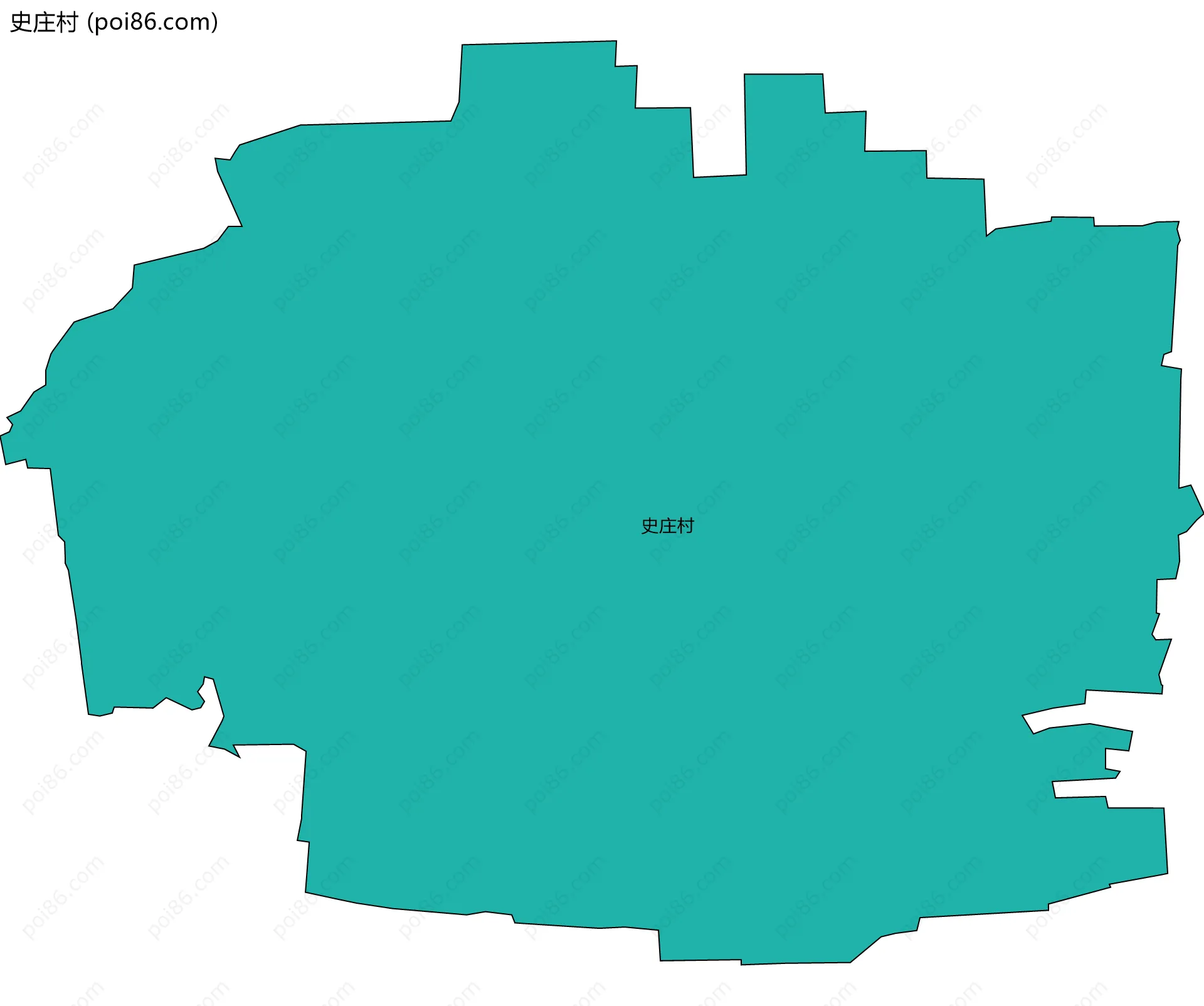 史庄村边界地图